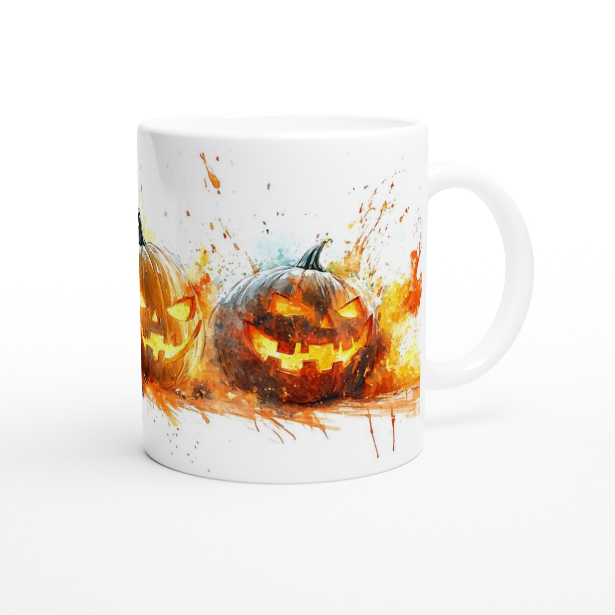 Spooky Watercolor Jack-o'-Lantern Keramikmugg – Perfekt för Halloween! 9 17c7cfb9-2f1a-4f0a-94a9-7c89cda245df