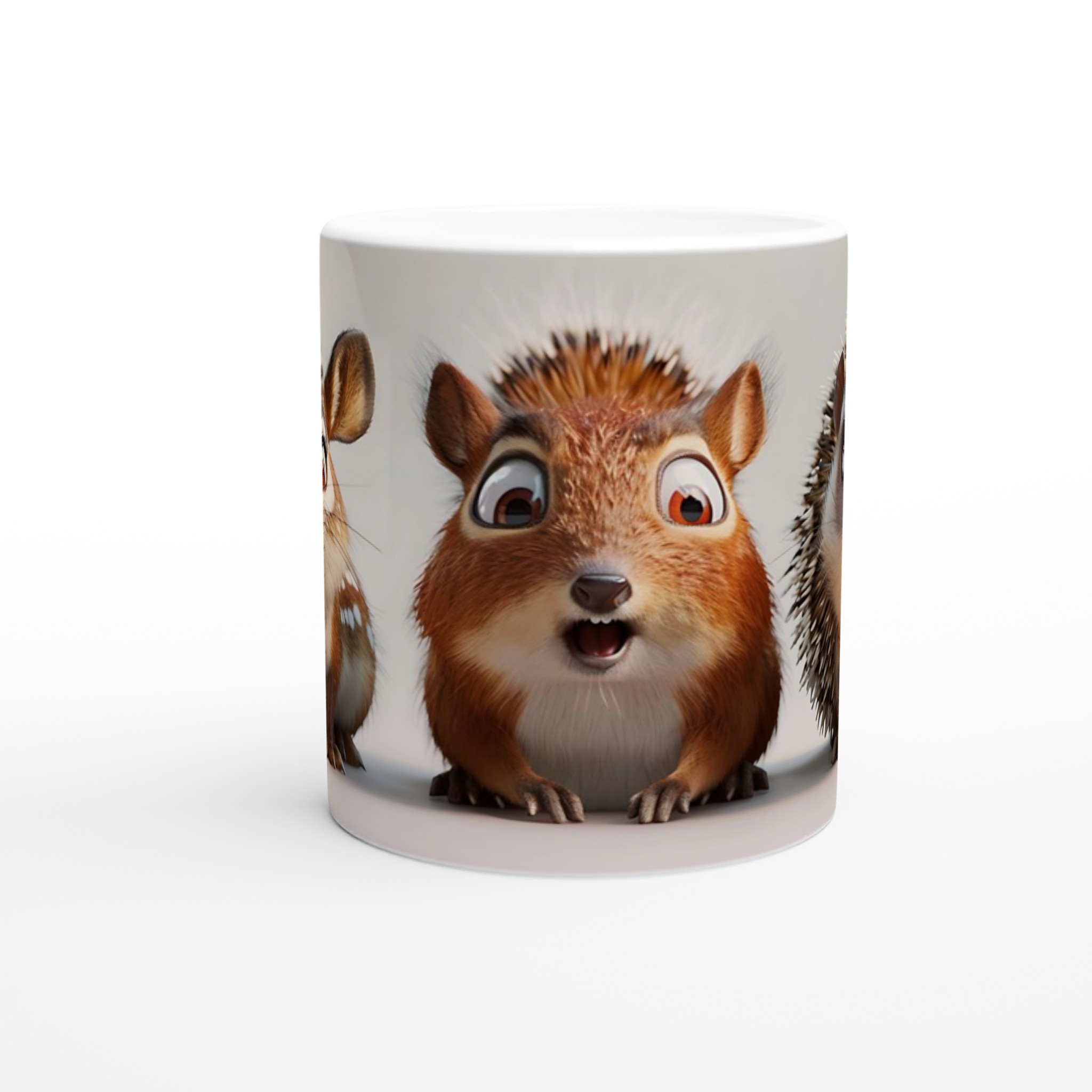 Förvånade Djur 11oz Keramikmugg – Chockade Vänner för Kaffe & Te i 7 Färger! 8 17cccde3-93a6-4438-a146-104402d94c32