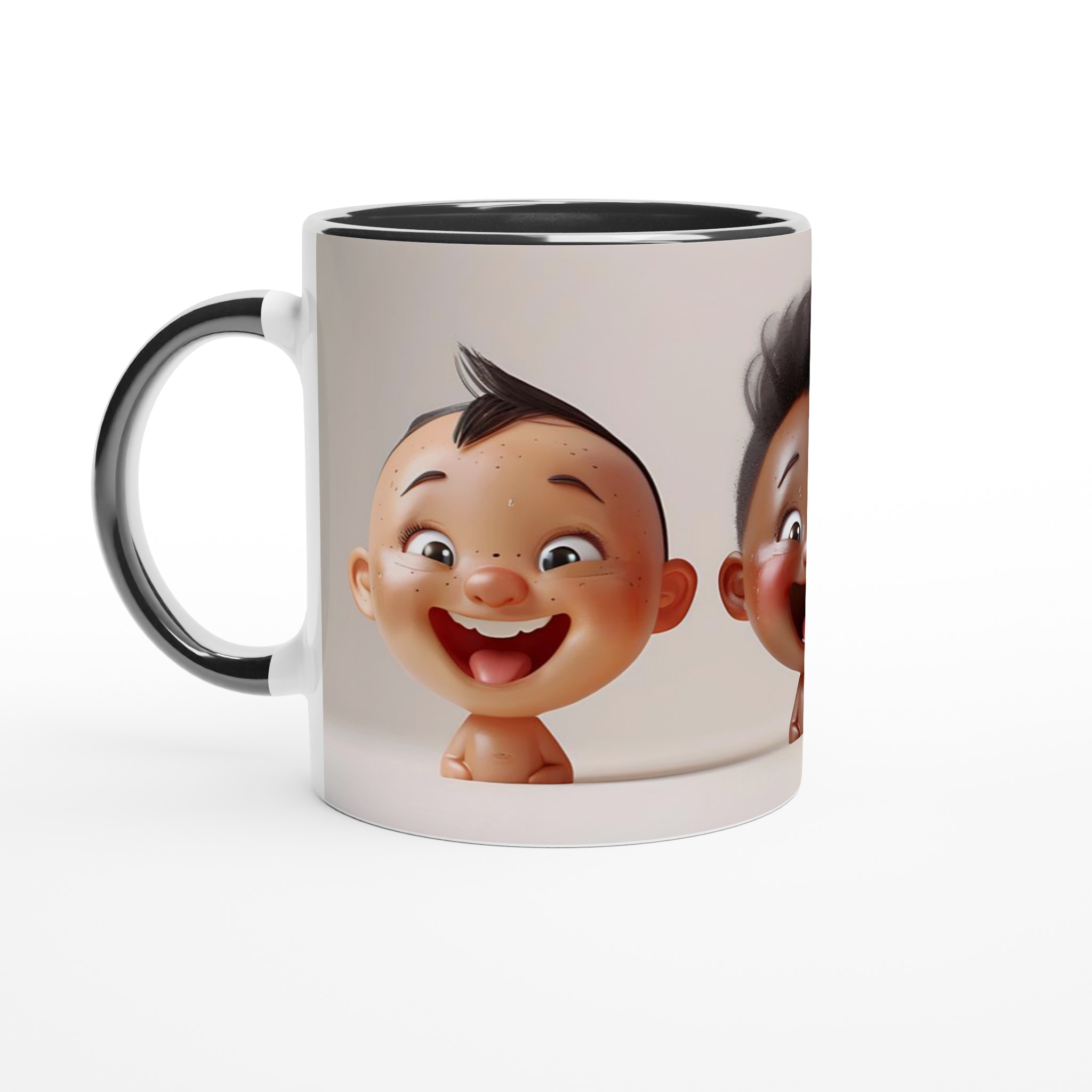 Glad Baby Mugg - Söta & Glada Ansikten på 11oz Keramikmugg 4 17ccd313-433e-4c77-9004-c2f178275779