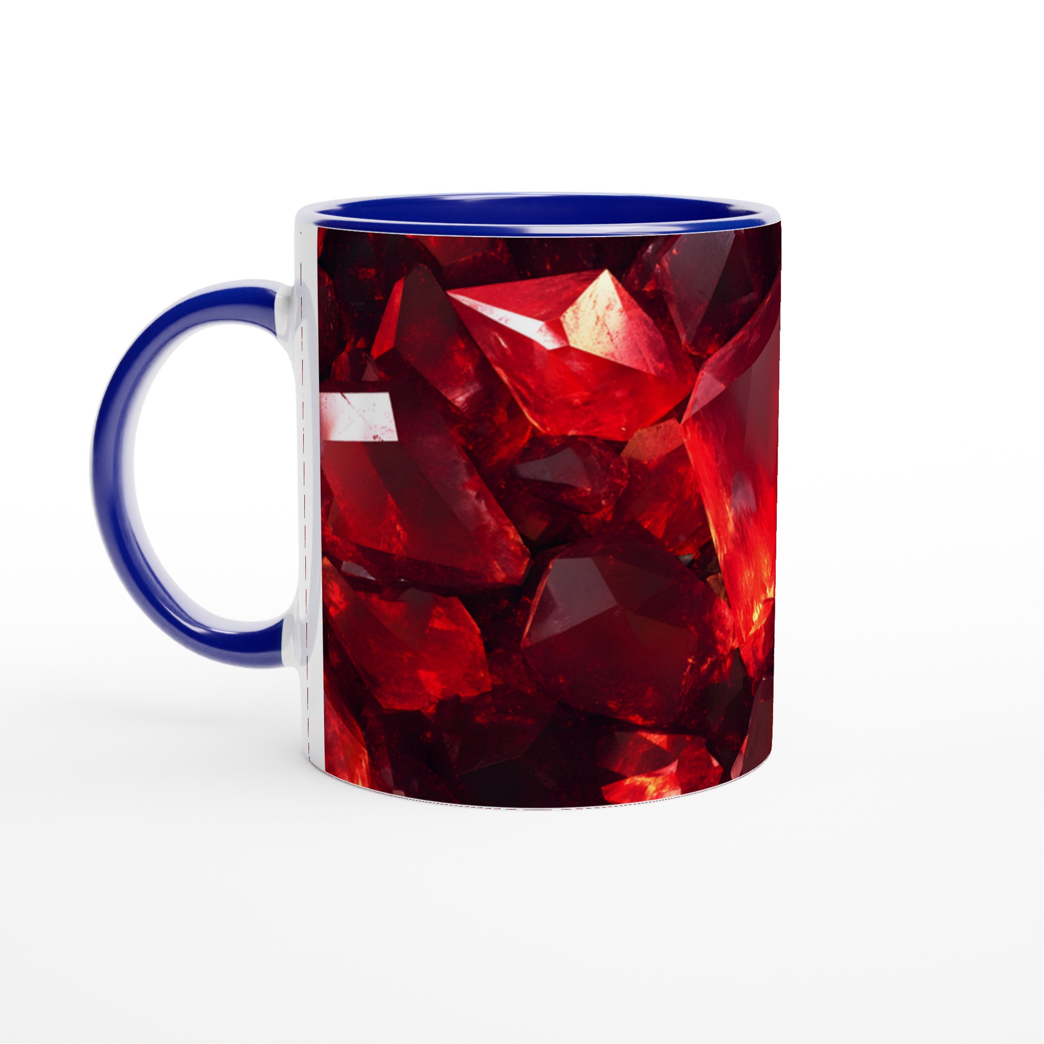 Rubinröd Kristallmugg – 11 oz Keramisk Mugg för Kaffe & Te i Sju Levande Färger 2 17dff471-65d2-462d-8009-d8811bb09505