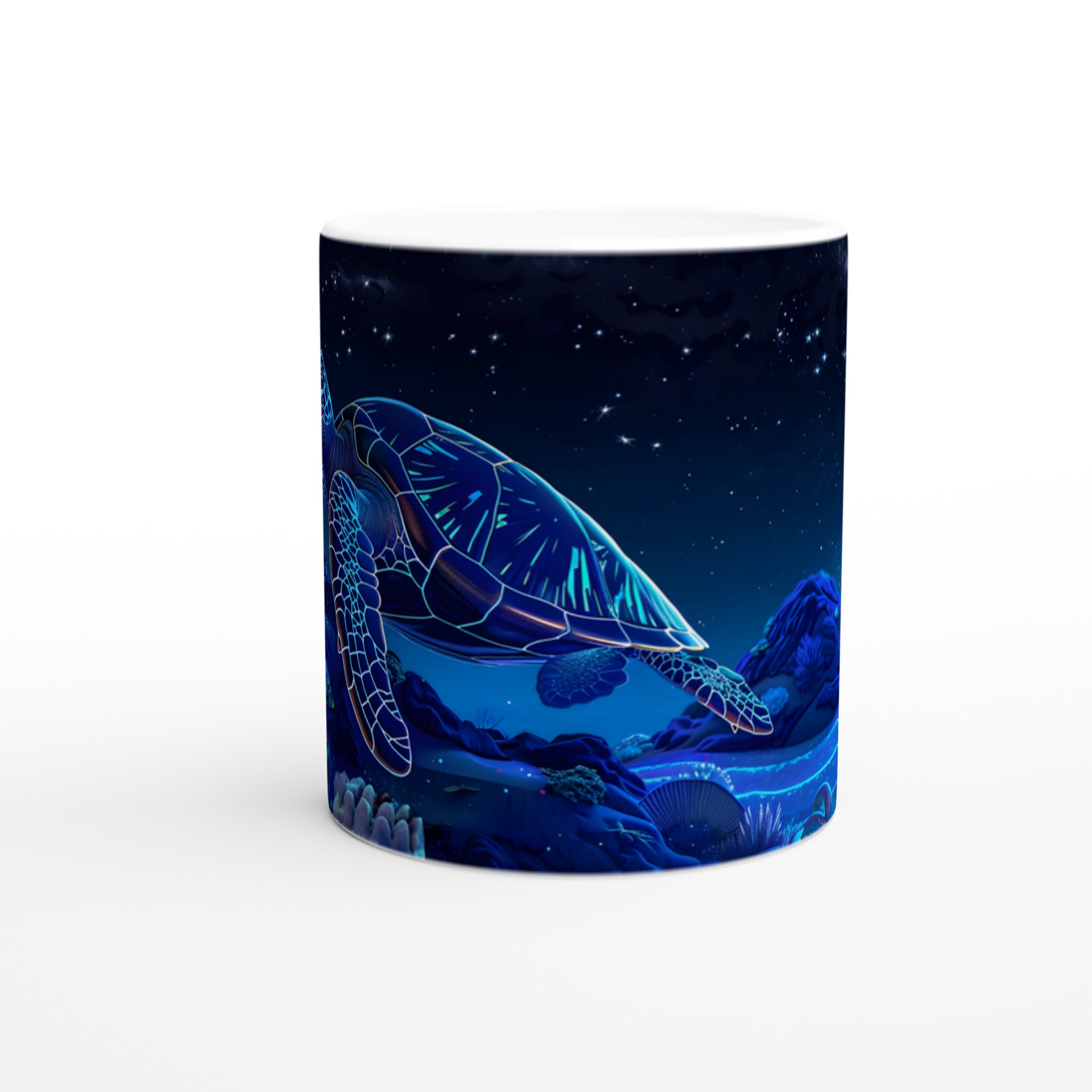Kosmisk havssköldpadda 11oz keramikmugg – Drömsk nattmotiv i ditt val av färg 8 17f25b1d-f5d7-4ff5-aba9-af23bafc02aa