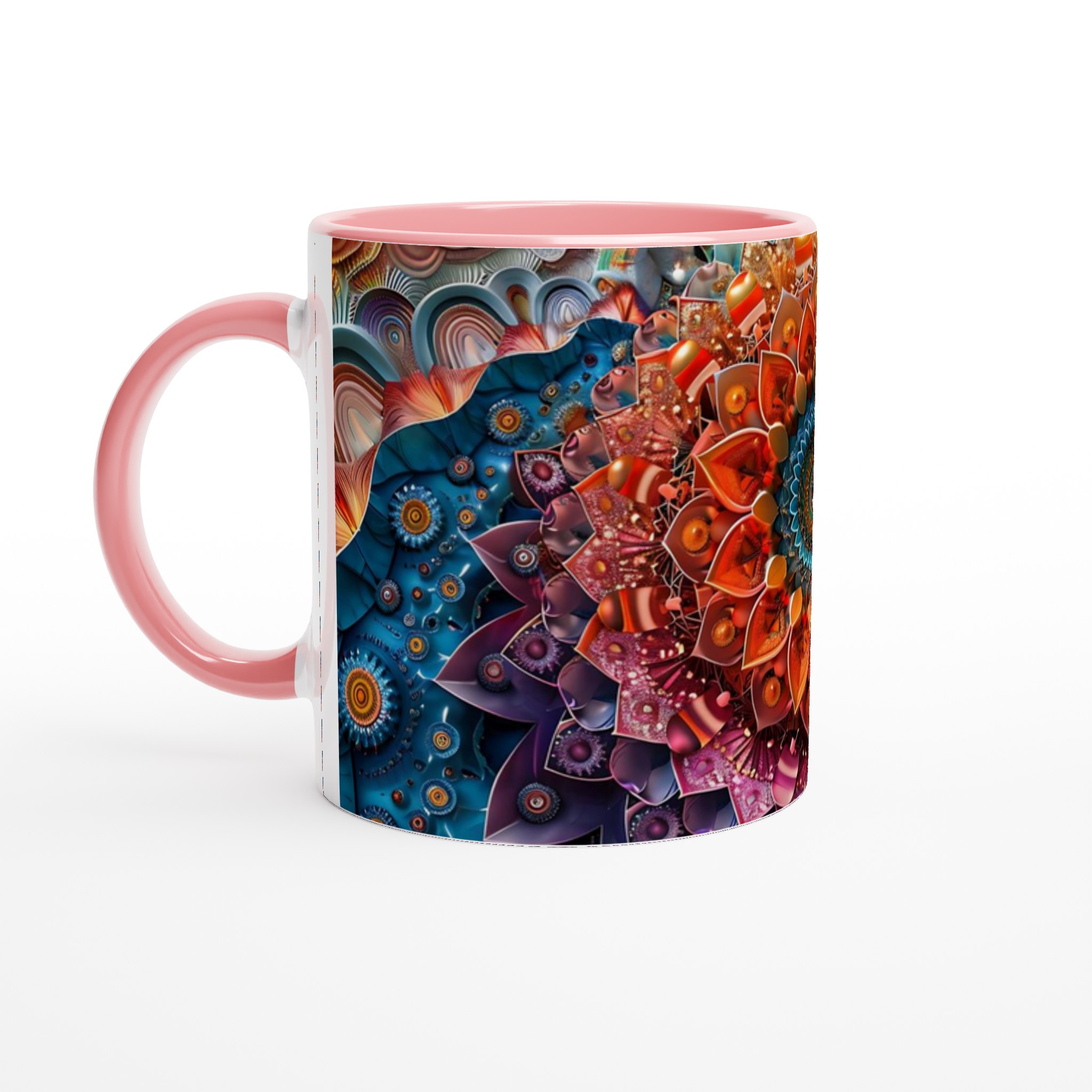 Abstrakt Mandala 11oz Keramisk Mugg – Konstfull Design i Levande Färger för Din Vardag 7 181df25d-9f1d-457e-93cd-c971092cbab5
