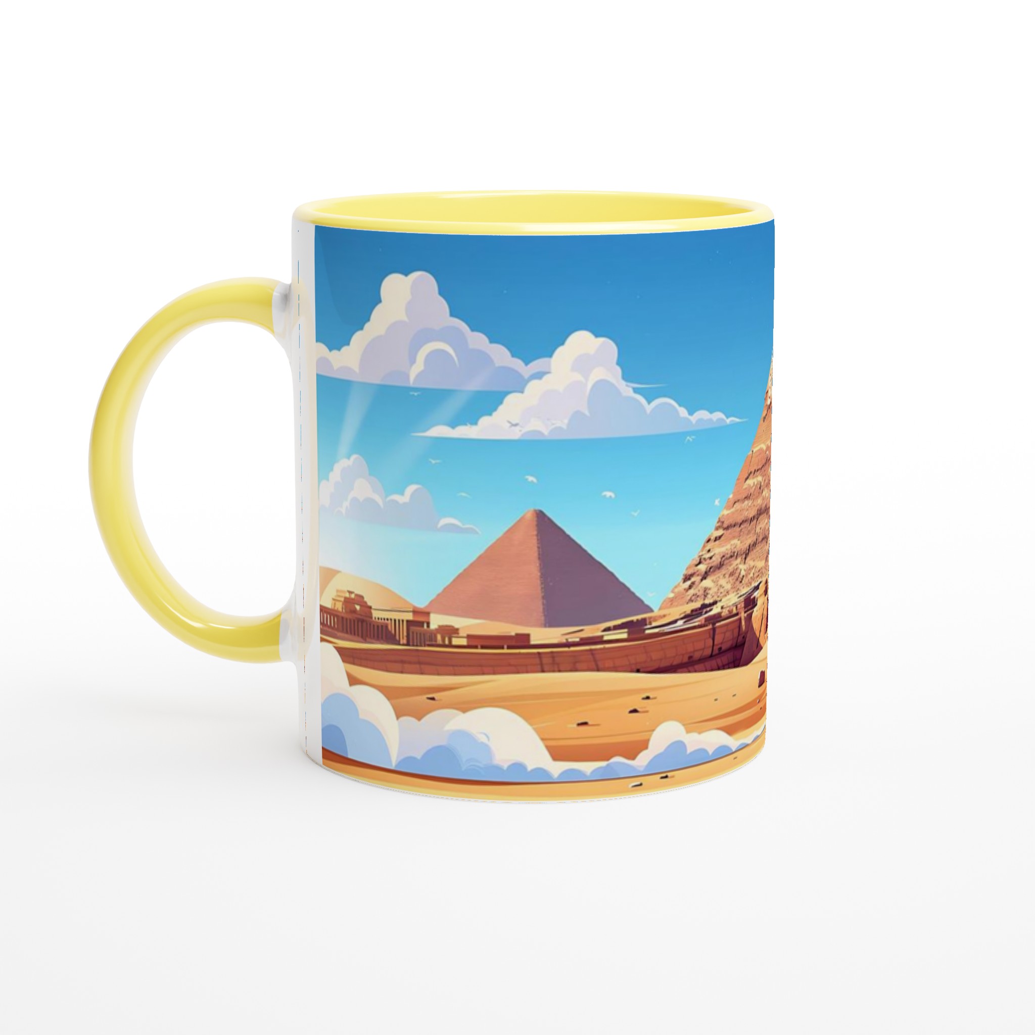 Egyptisk Pyramider & Sfinx Mugg - Klassisk Design i ditt Val av Färg 3 182480cc-5115-4e54-a027-b1077f696d2d