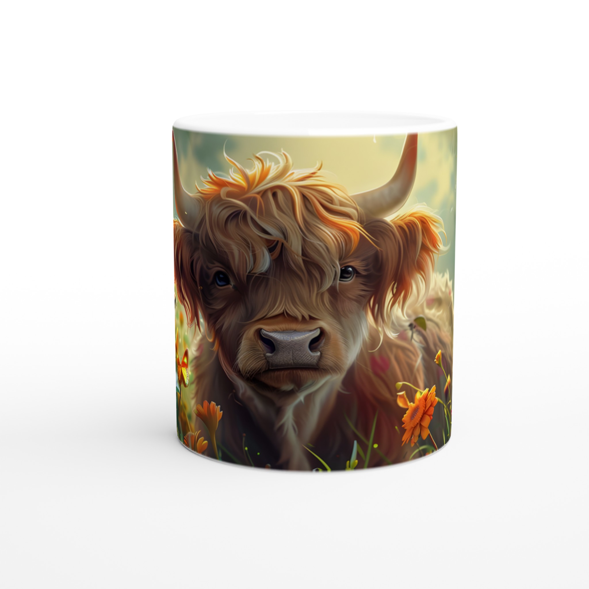 Charmig Highland Ko Mugg – Livfull Design på 11oz Keramik, Välj Din Färg! 8 1843cfc0-9879-4f0d-ac5c-076be5f0a91e