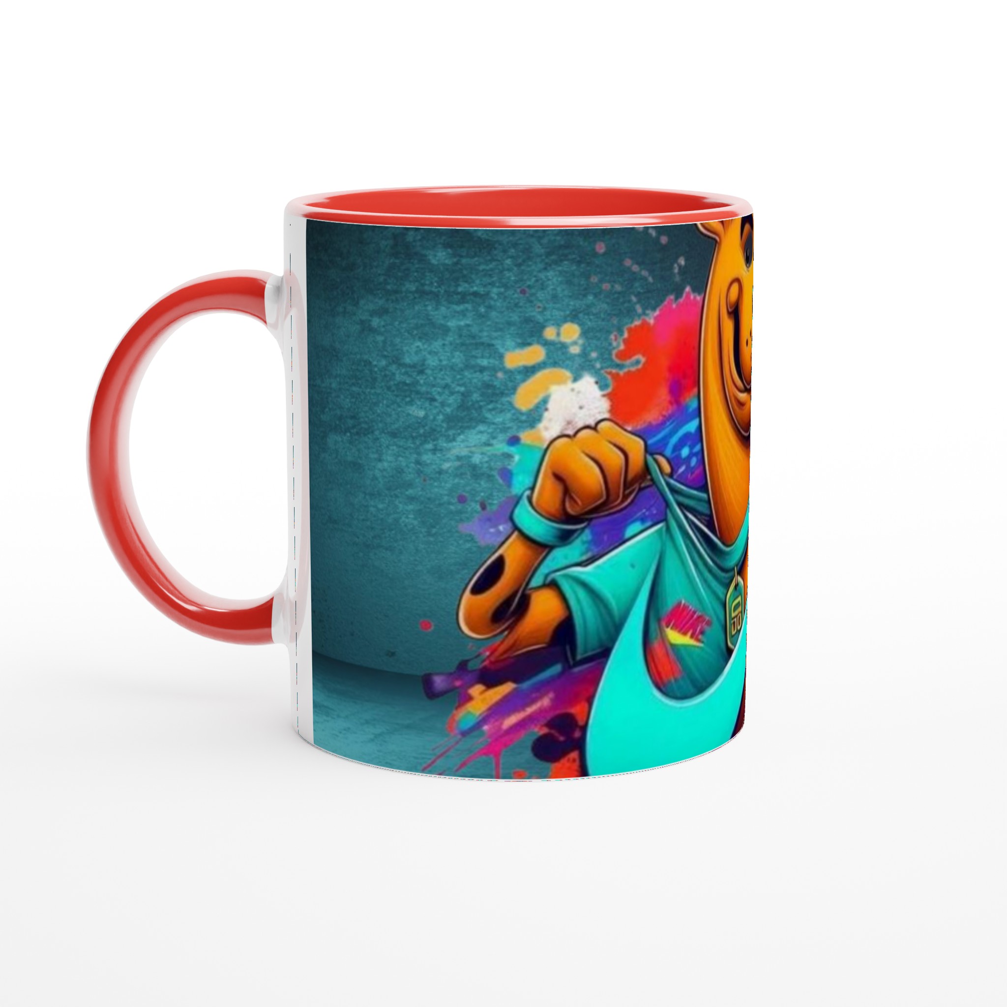 Vit 11oz keramisk mugg med färgstark Scooby-Doo design – välj din favoritfärg för en lekfull kaffestund 5 185a938c-85fa-43af-8f19-b7c01f9f76a3