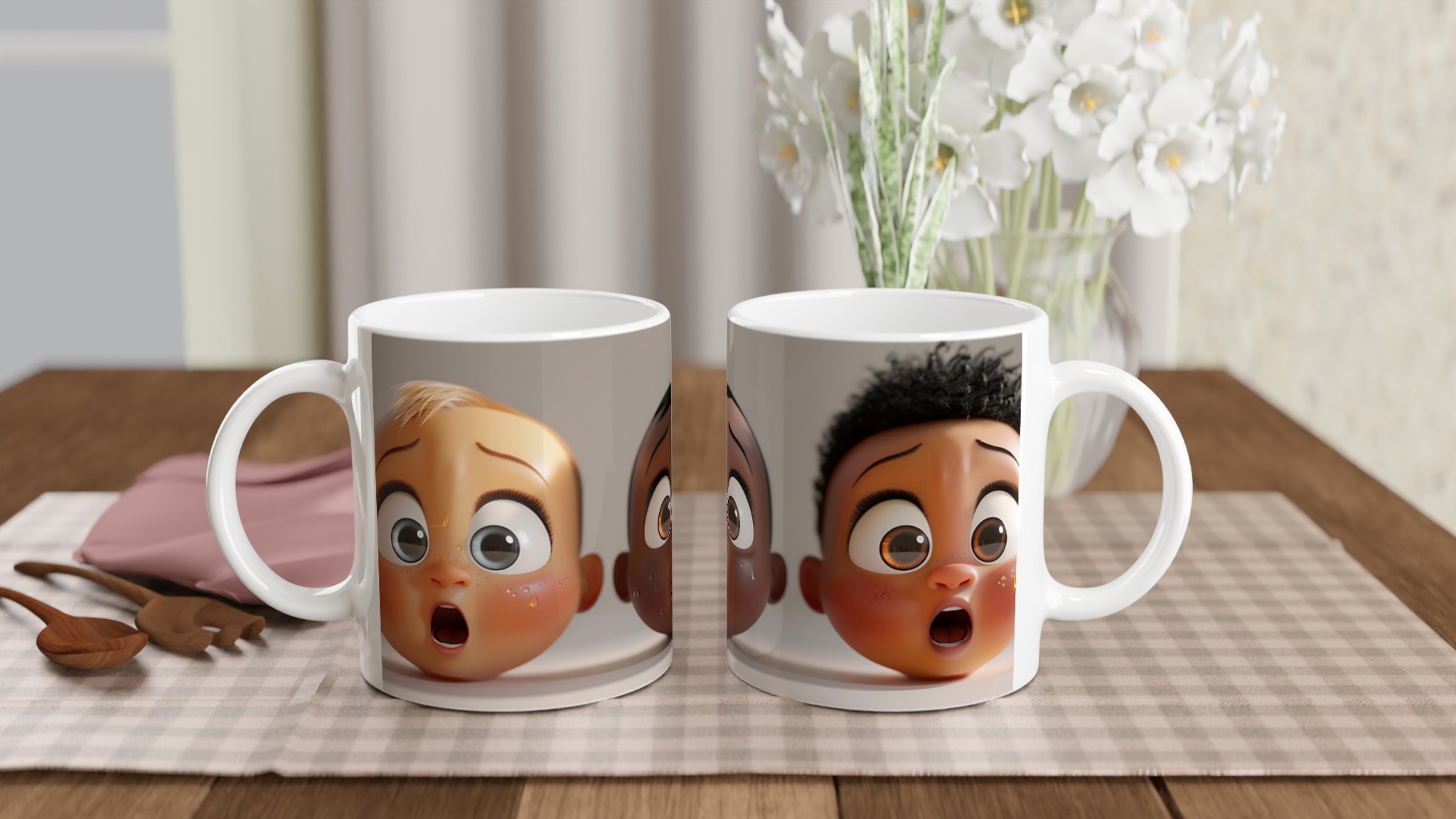 Shocked Baby Faces 11oz Keramisk Mugg – Uttrycksfull Design i Valfri Färg! 10 187717c0-9db0-4cdb-9c54-e97f7b768fd5