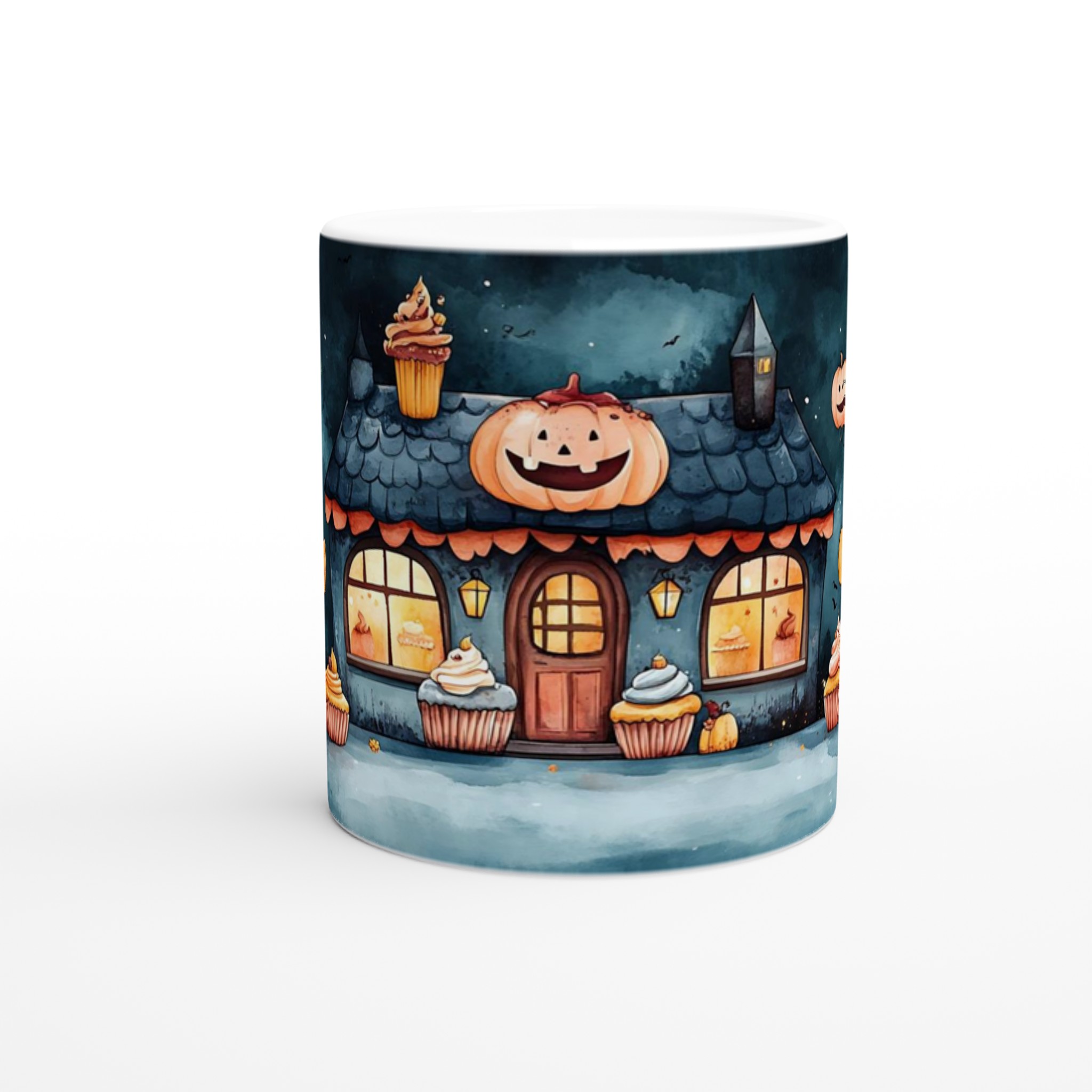 Mysig Halloween-mugg: Pumpa & Cupcakes – Välj din färg! 8 189f692b-39ec-4024-a606-de70ef92d25d