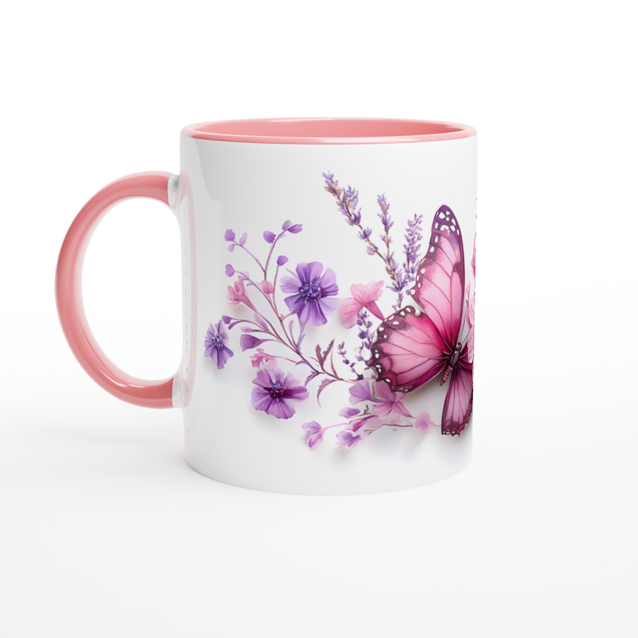 Fjäril & Blommor Keramisk Mugg – Dröm Dig Bort i Lila & Rosa Toner, Välj Din Färg! 6 18a7e07e-73a8-4b14-b567-36128a20181b