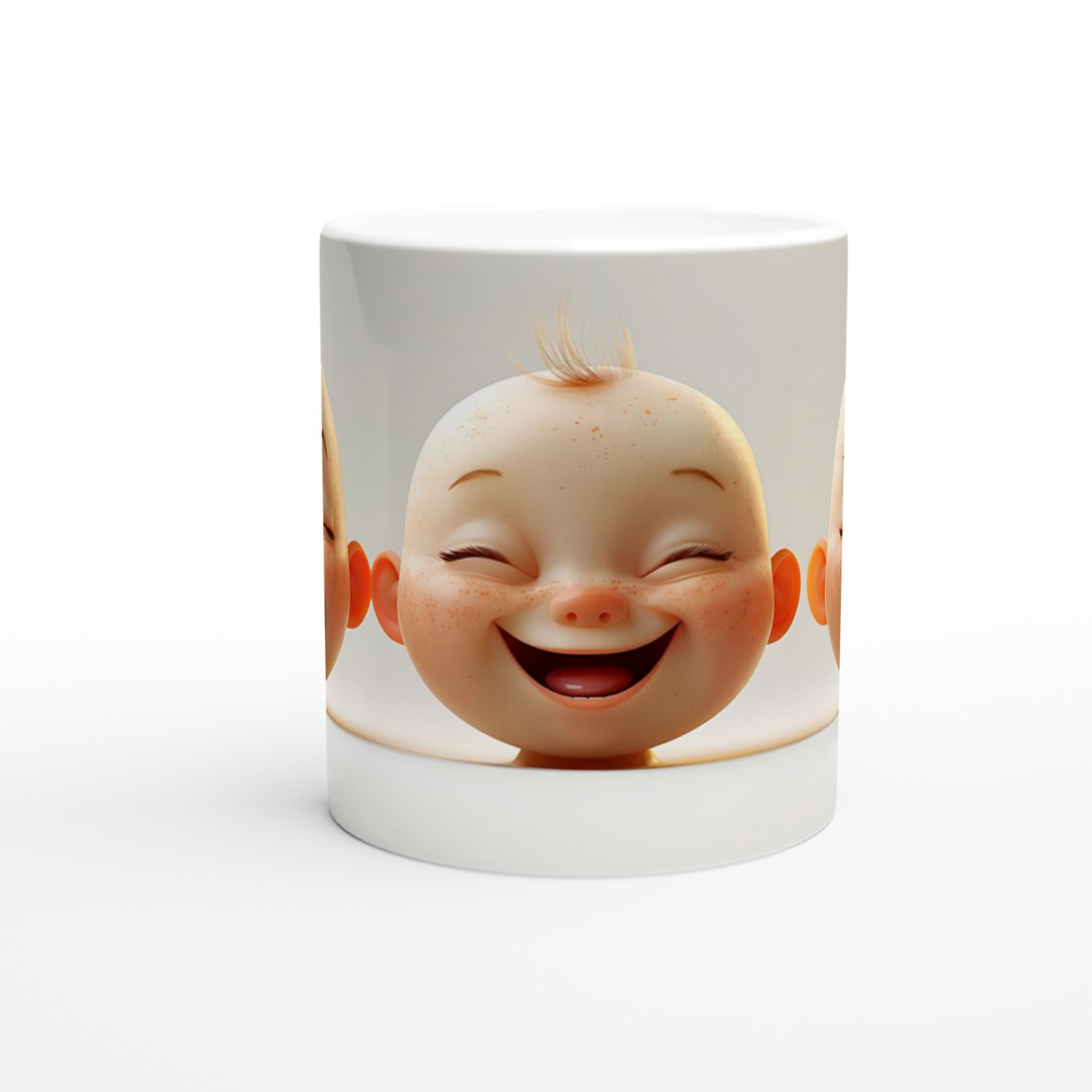 Glad Bebis Mugg - Söt Keramisk Kaffemugg med Lekfulla Ansiktsuttryck i 7 Färger 8 18afb189-8f3f-4392-81ea-86d625fc4bb0