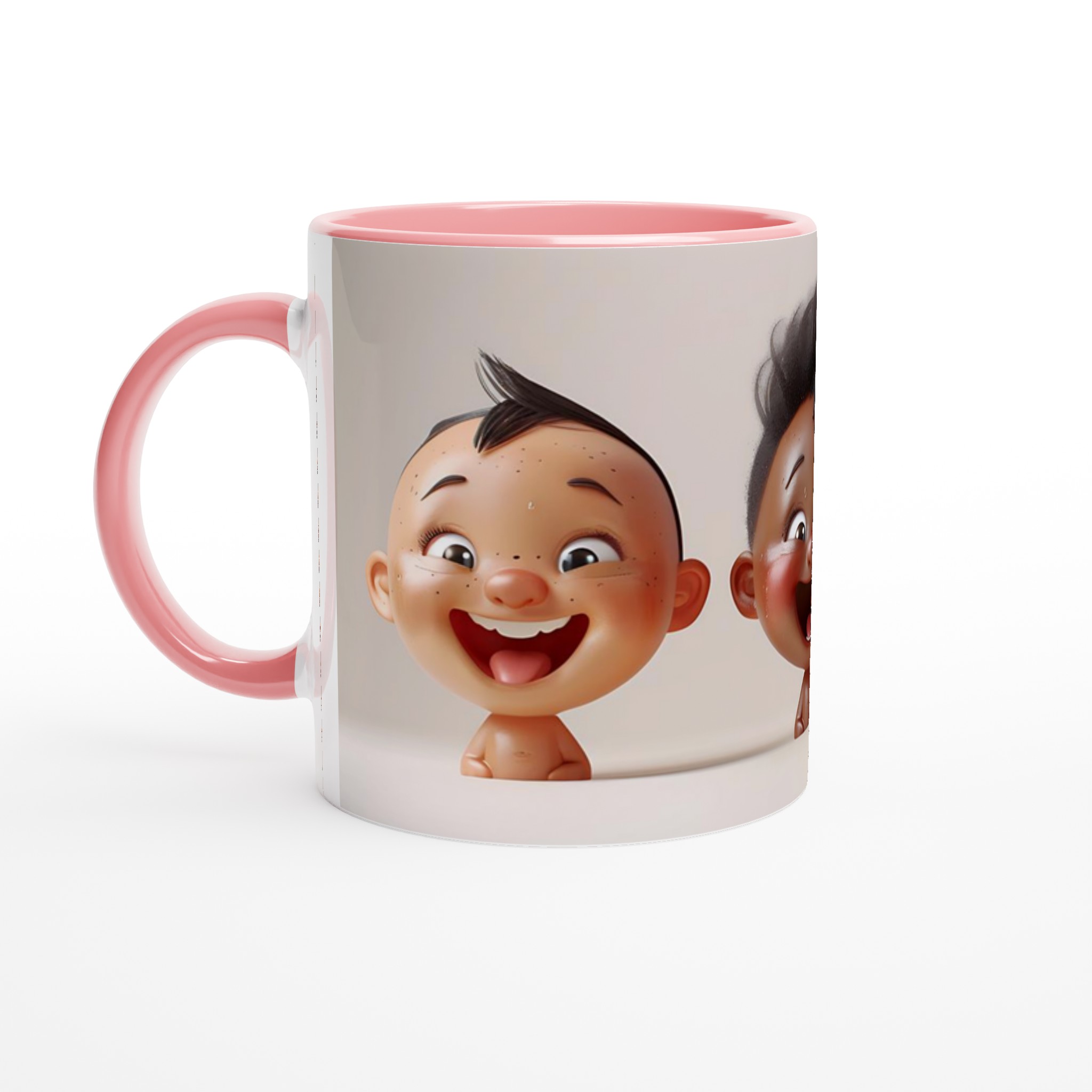 Glad Baby Mugg - Söta & Glada Ansikten på 11oz Keramikmugg 6 18bb0d9d-9dd2-4b44-9e82-ba399043fbbd
