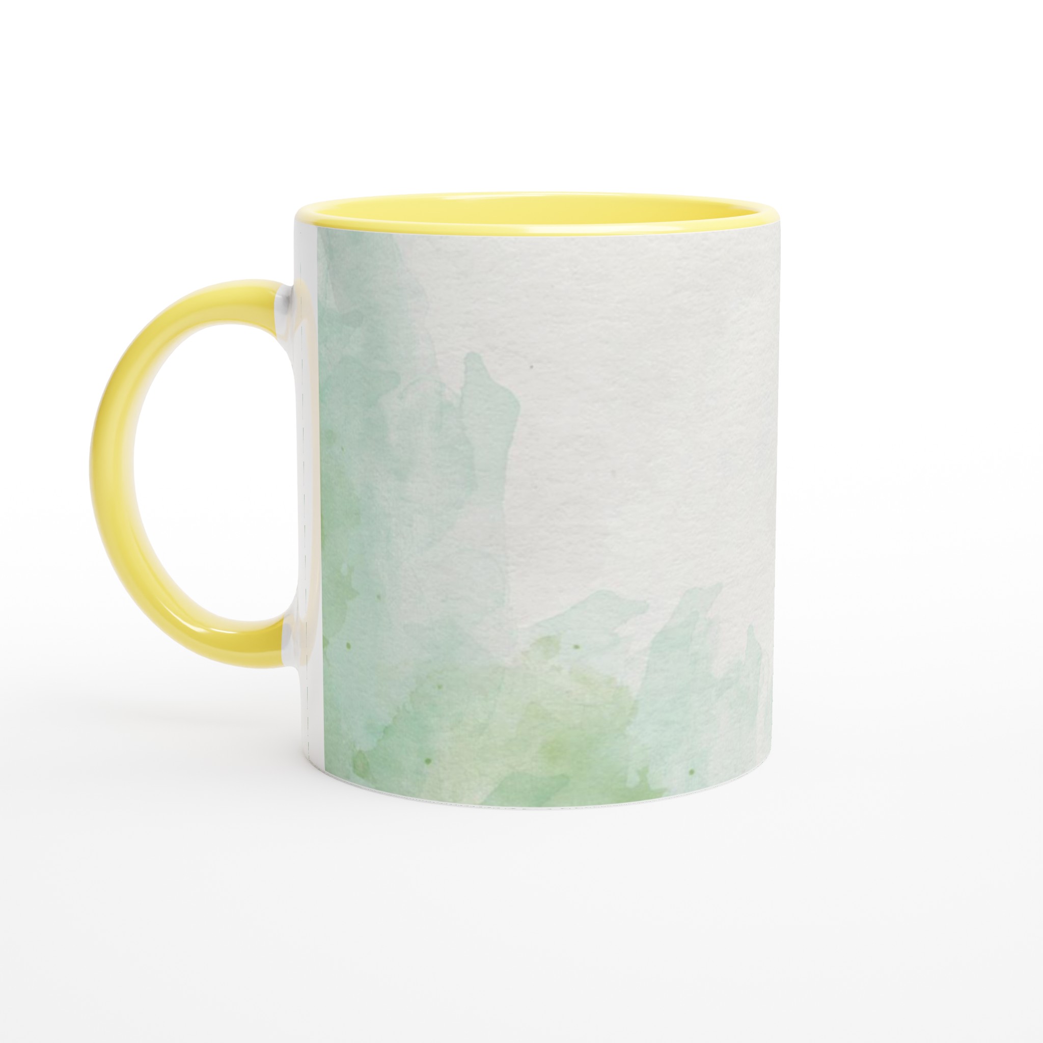Vit 11oz keramisk mugg med subtil akvarellkänsla - välj din favoritfärg 3 18c2c154-a5f0-4582-a473-db2d2879fab0