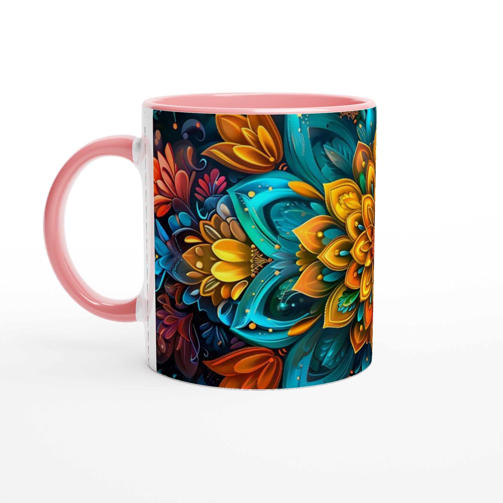 Abstrakt Mandala Keramisk Mugg – 11 oz i Valfri Färg, Diskmaskinsäker 6 18d33d18-2cfc-4b2f-8dc4-3d989411c93b