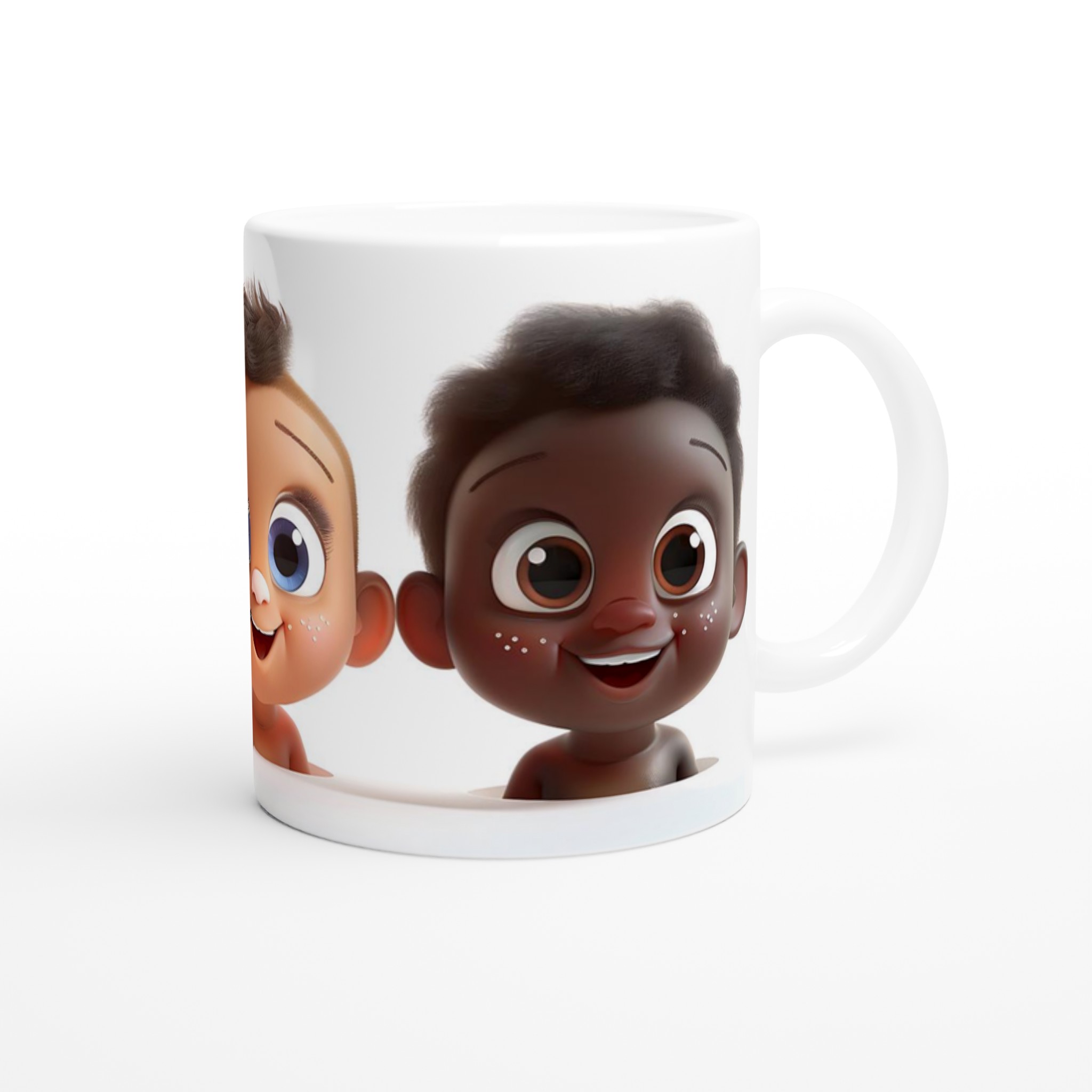 Charmiga Babyansikten Keramikmugg - En lekfull Vit 11oz Mugg med glädjefyllda motiv i flera färger 9 18fe1ac7-66e2-4338-a7d5-d573f2101d8e
