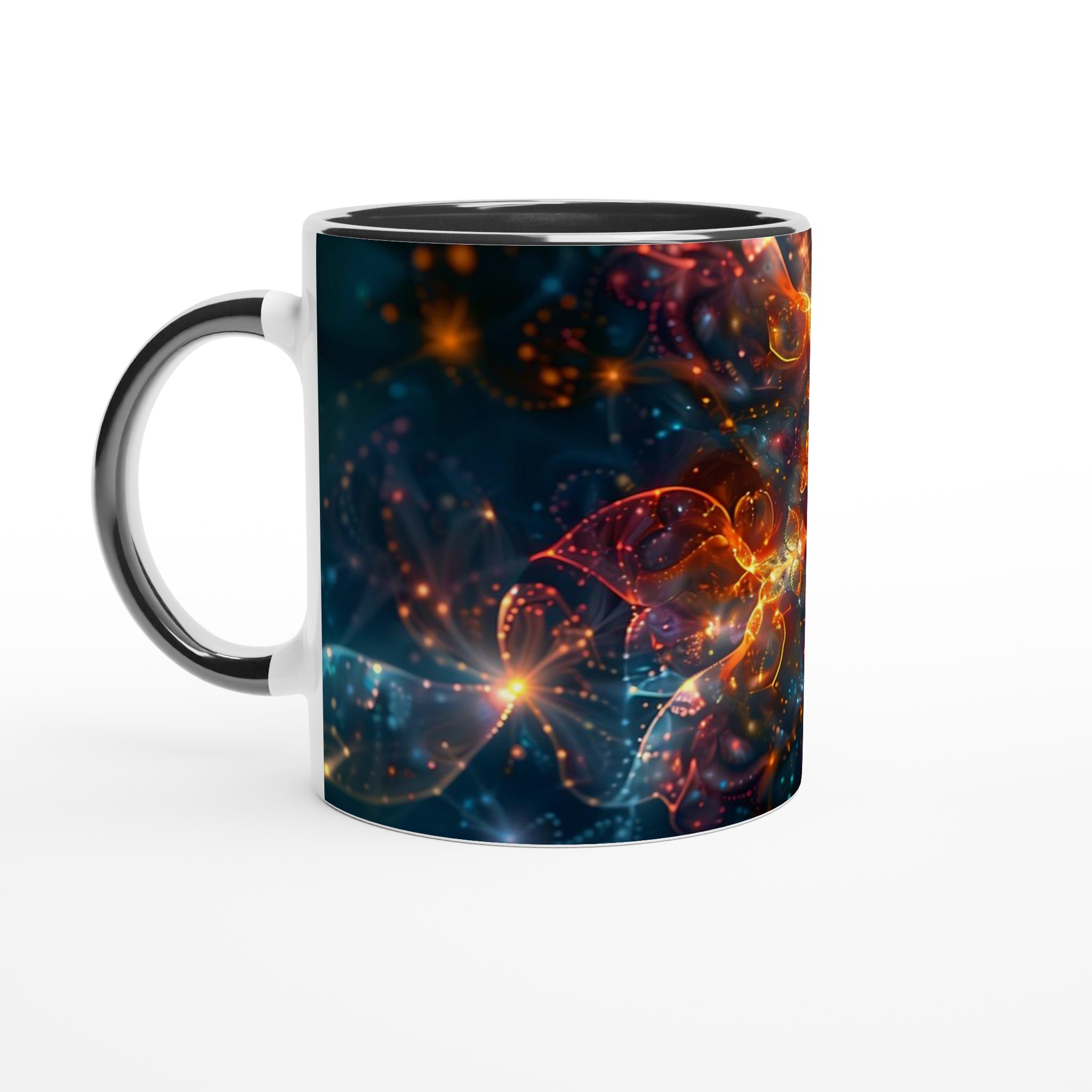 Kosmisk Blomster Keramikmugg - 11oz, Välj Din Färg! 4 190c2f41-11fb-4d2f-9d5f-74d32c4e57a4
