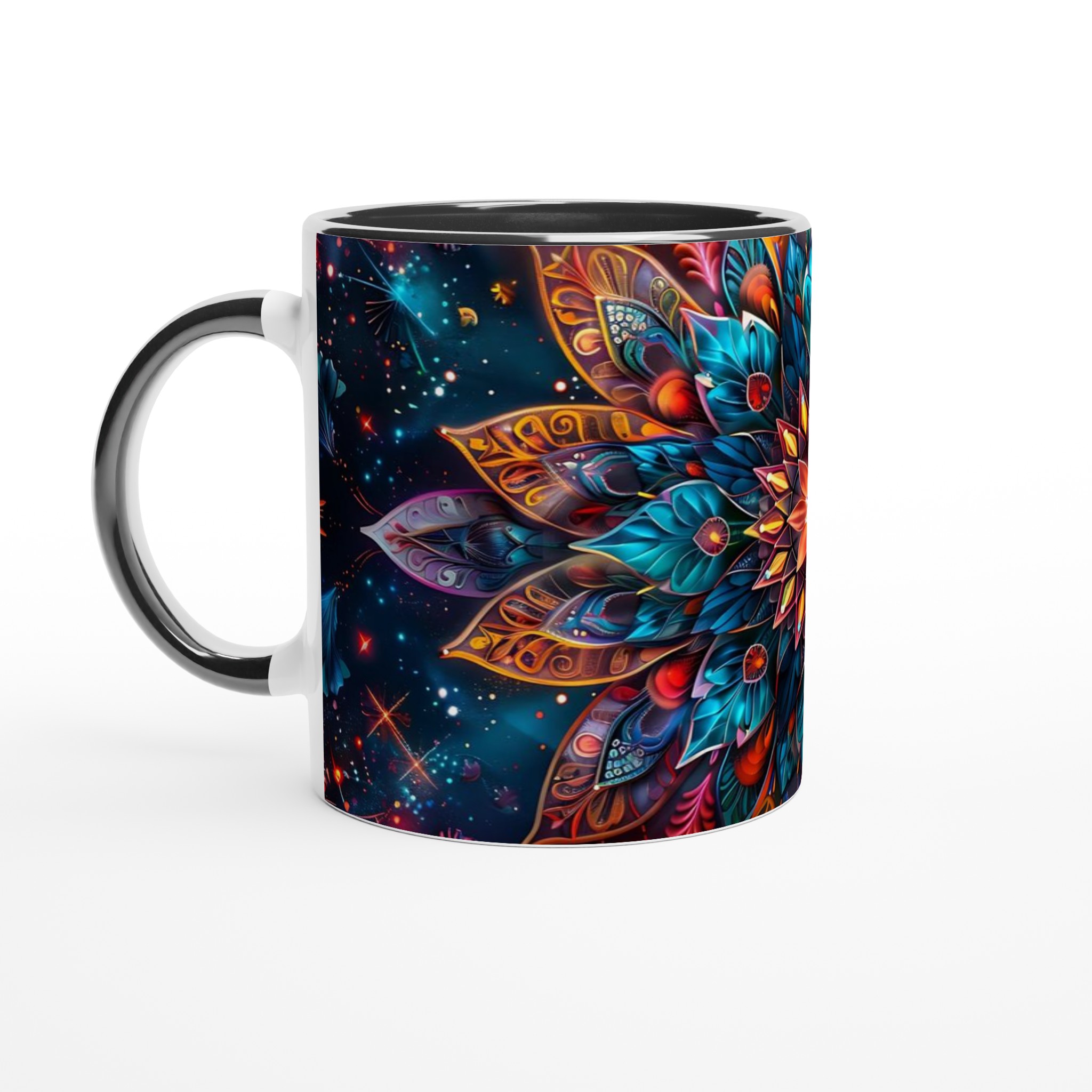 Kosmisk Mandala Mugg – 11oz Keramisk Kaffemugg med Fantasifull Design & Levande Färger 4 19175945-16ac-40e6-b4a0-b70a7f9e336a