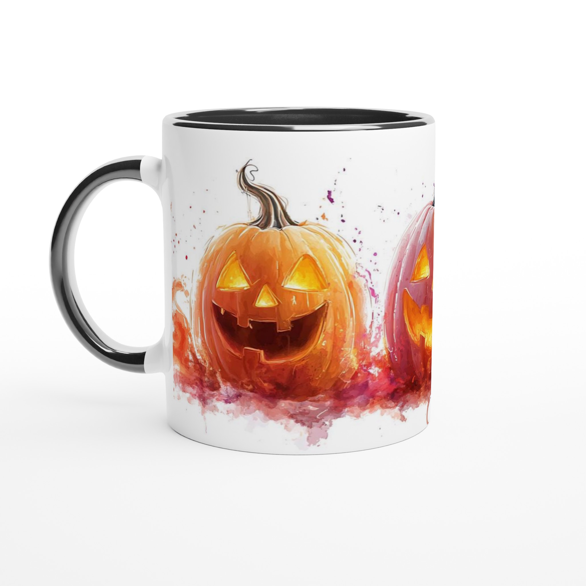 Läskigt charmig 11oz keramikmugg – Perfekt för Halloween-firanden i färgglad akvarell 4 19499620-5b69-4646-8915-9dd7c15411a7