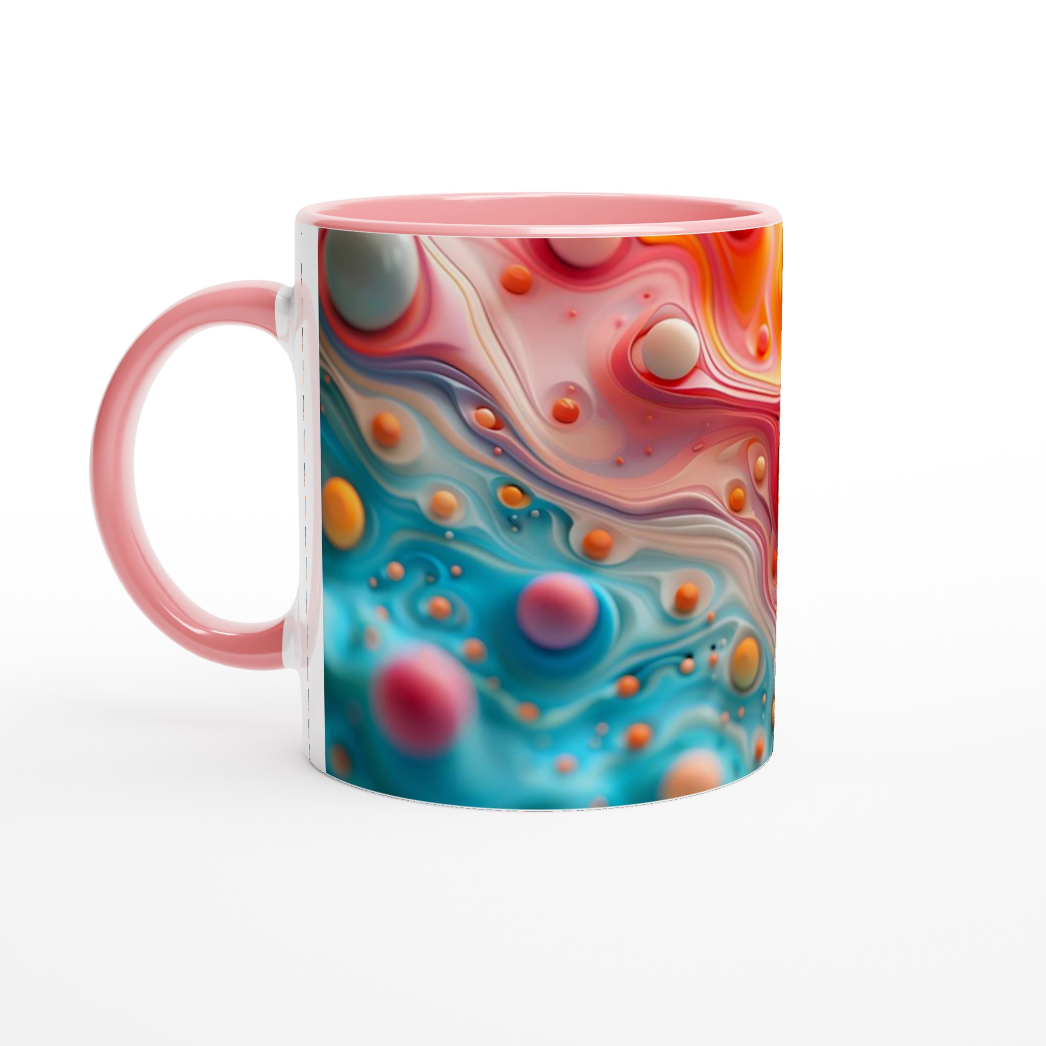 Abstrakt Bubbel Keramikmugg - 11oz, Välj Bland 7 Levande Färger! 6 194ff7b8-437e-40ac-bf8a-d3e3f7fd66c4