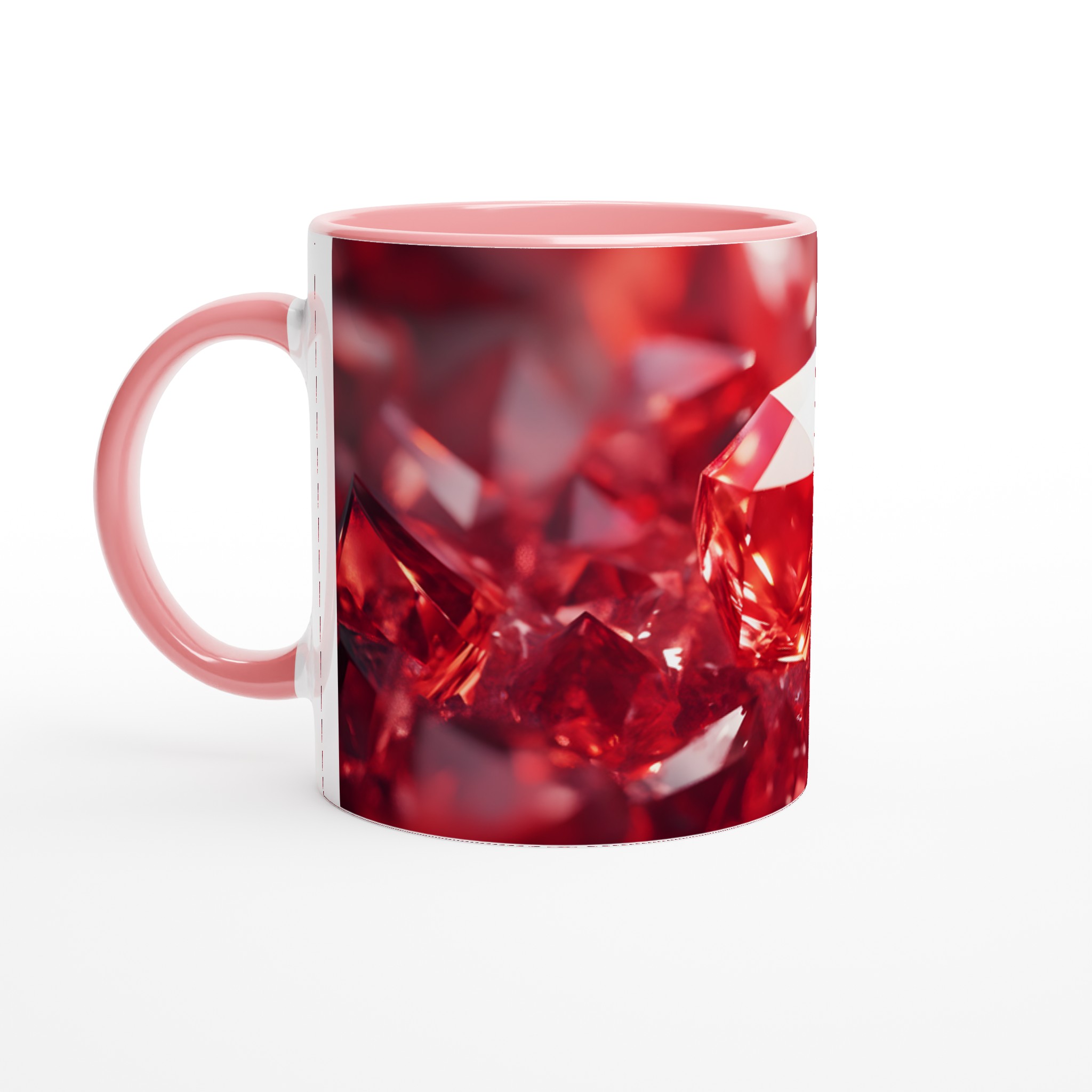 Rubinröd Glamour Mugg: 11oz Keramikmugg i ditt val av sju strålande färger 6 195cc495-1611-4aaa-b5be-0605f82bc533