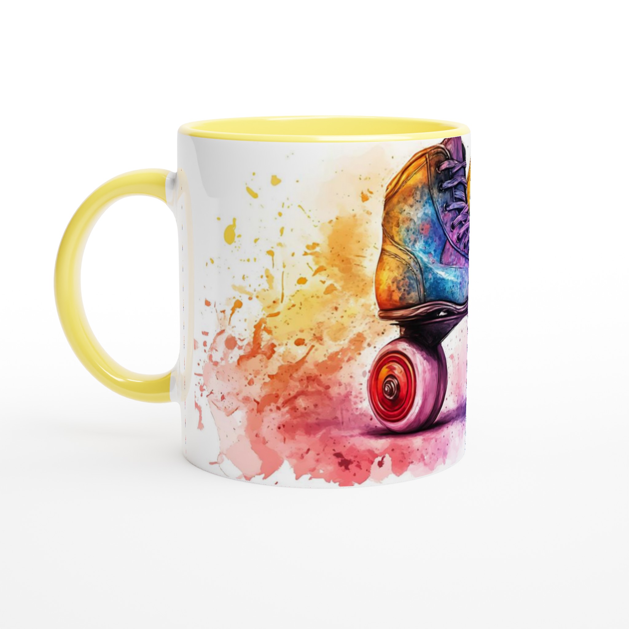 Retro Rullskridskor Akvarell Mugg - Färgexplosion för Kaffestunden i Valfri Färg! 3 1995cf75-f05c-4d47-8e9f-45f9f4cde16f