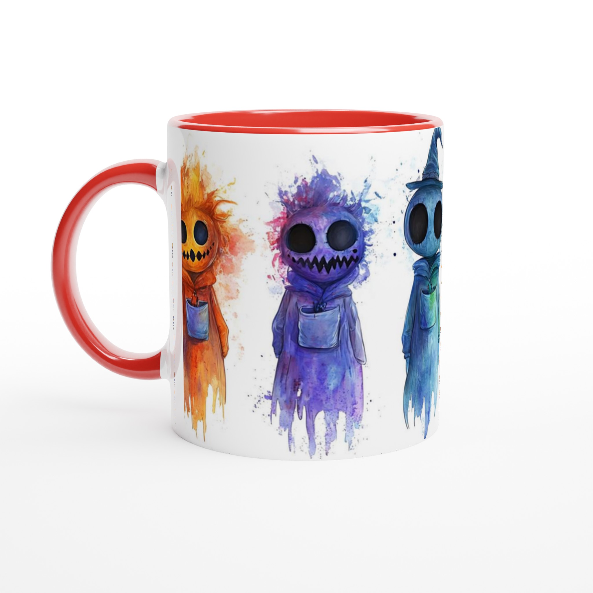 Färgglada Halloween-vänner: Unik 11 oz Keramisk Mugg för Skrämmande Kul i Alla Regnbågens Färger 5 19f52b44-6be8-428c-8255-fc2ff1fac14e