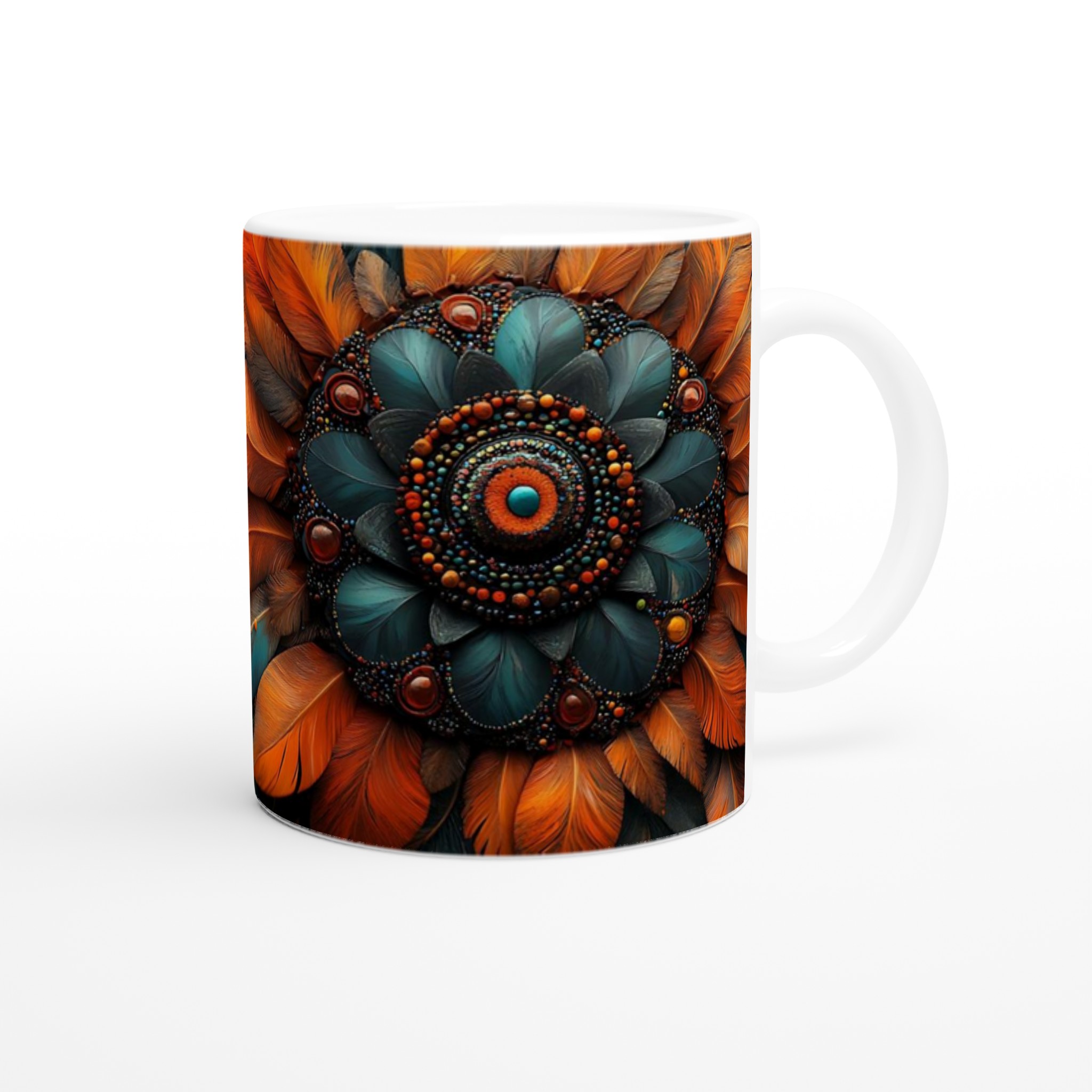 Aztec Inspired Feather Mandala Mugg - Välj din färg 9 1a2219a6-1896-4400-b233-d77d599529a1