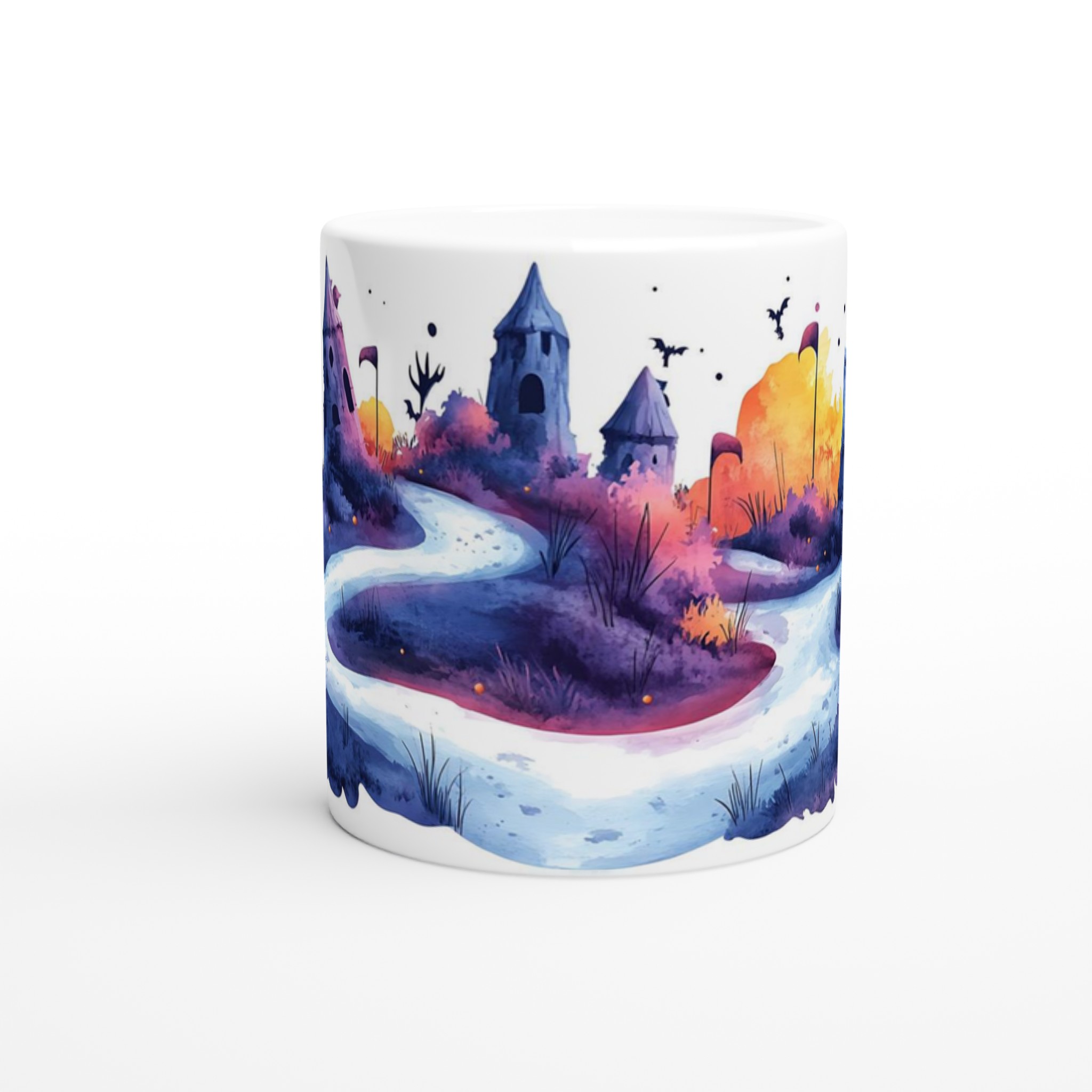 Mystisk Halloweennatt 11oz Keramisk Mugg – Drömlik Akvarell i Dina Favoritfärger 8 1a258134-db2e-4f0f-ac88-1caa83e94239