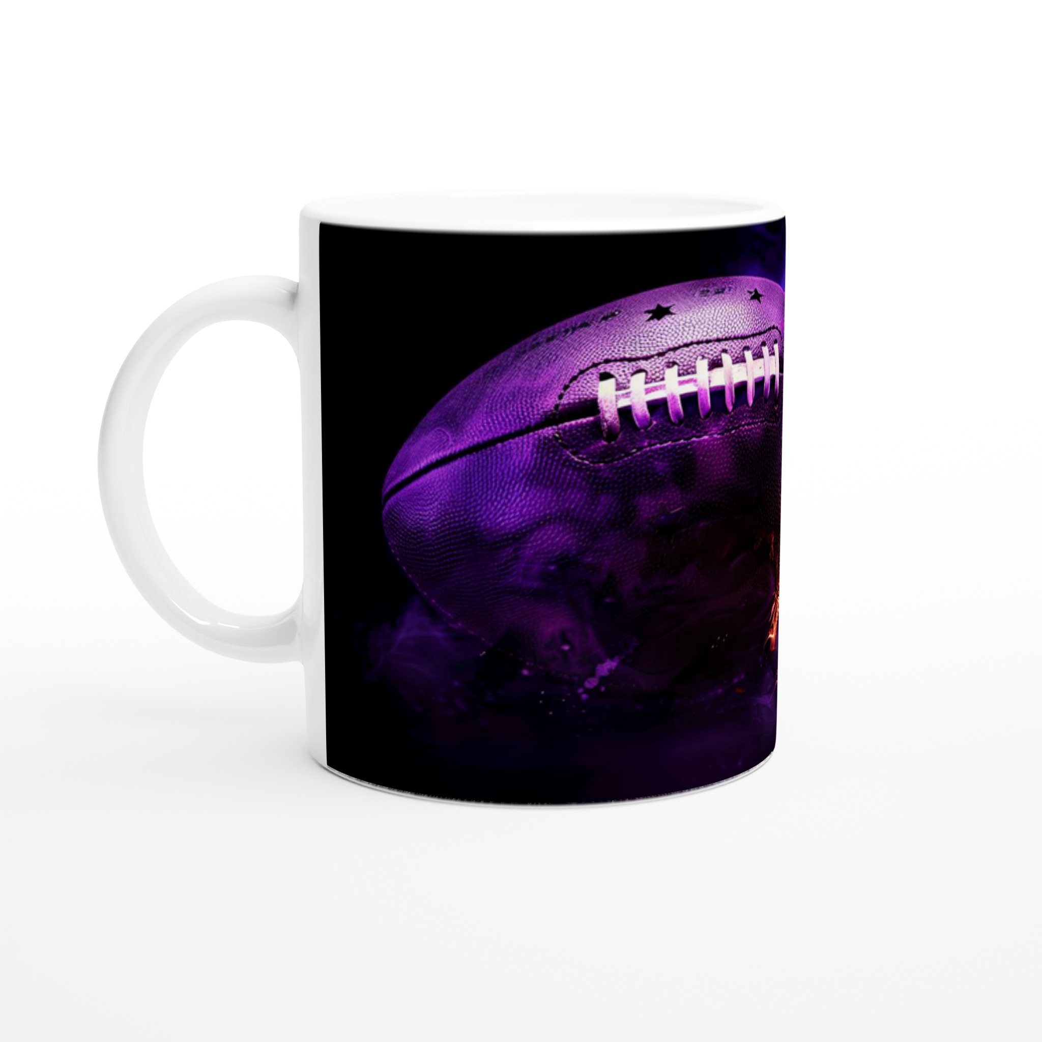 Explosiv Amerikansk Fotboll Mugg – Levande Lila Eld & Actionfylld Design, 11oz Keramisk Mugg 1 1a4498f6-a5b7-4043-9710-8e27368f367a