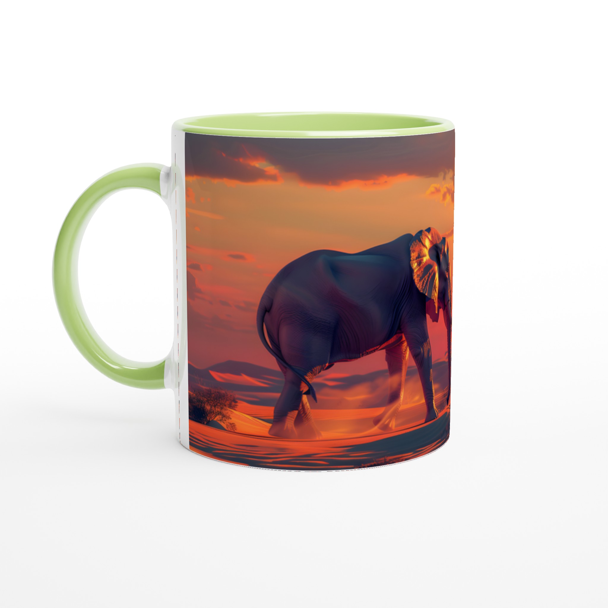 Majestätisk Elefant Mugg – Safari Solnedgång Design i 7 Färgstarka Nyanser 7 1a4d0ad9-341a-4fd5-9737-c59859cbcba9