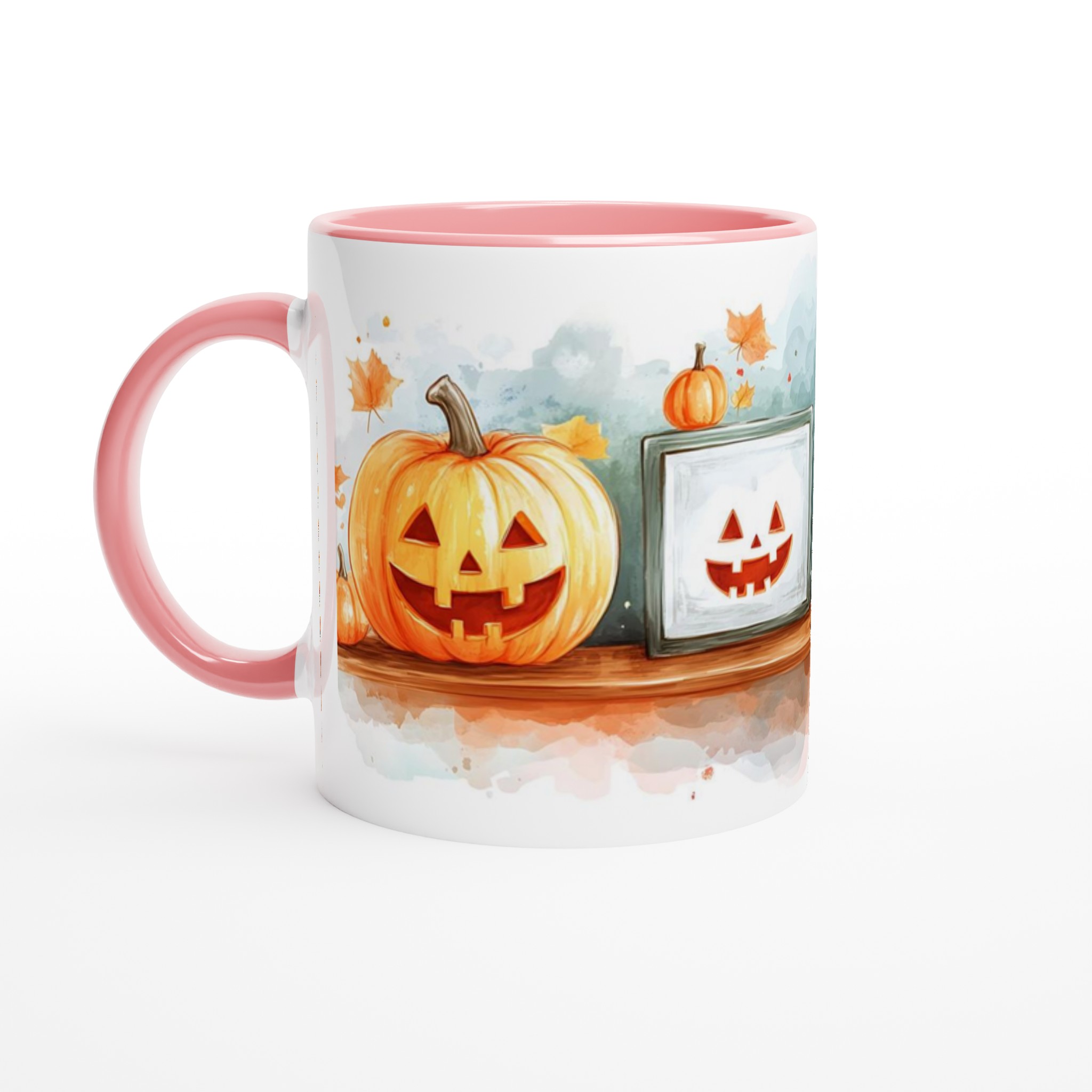 Glad pumpa 11oz keramikmugg – Perfekt för Halloween och mysiga höstdagar, välj din färg! 6 1a524f43-bba9-4128-a40b-09c1e48fd1a2