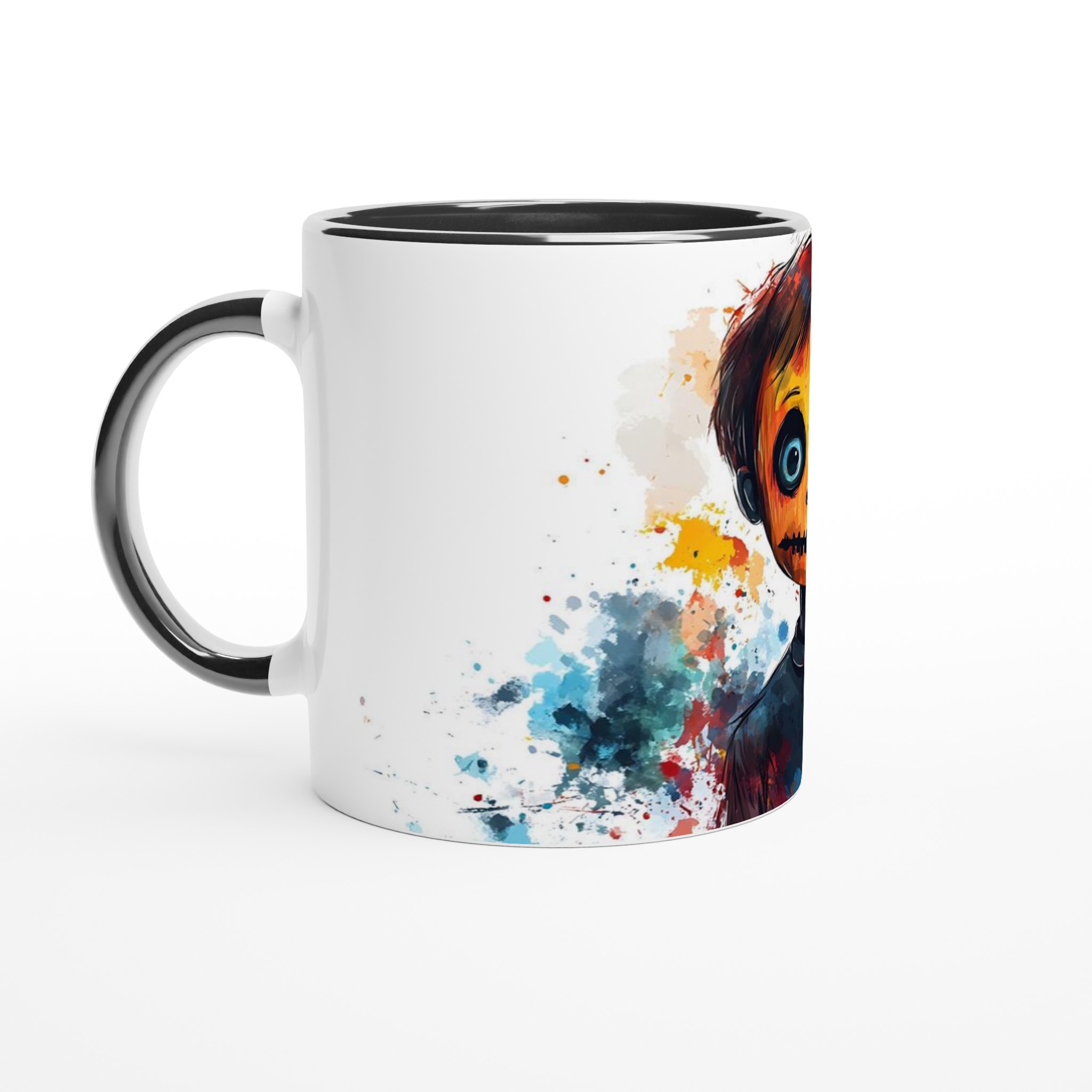 Unik Akvarell Skräckfigur Keramisk Mugg - Färgglad Skräck Konst för Kaffeälskare, Välj Din Färg! 4 1a5afd15-3bc7-415f-a4e7-fd308e33bfa9