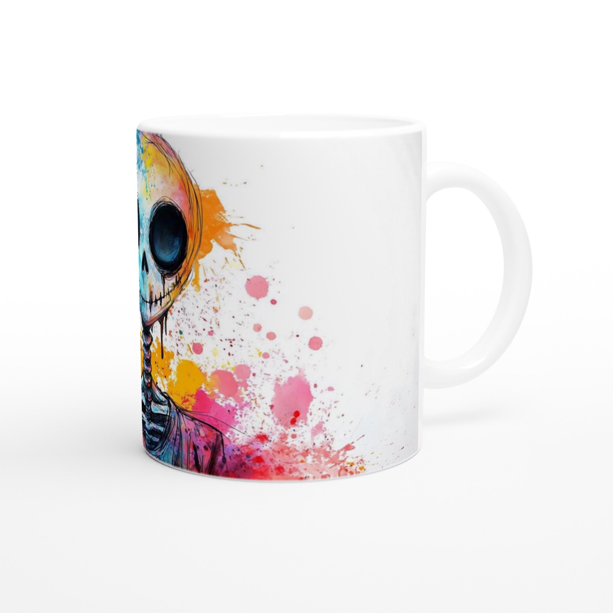 Färgsprakande Skelett Mugg - Unik Keramikmugg för kaffe, te & kreativitet 9 1a65ef06-6513-4ea3-a2ae-82a972a3dd09