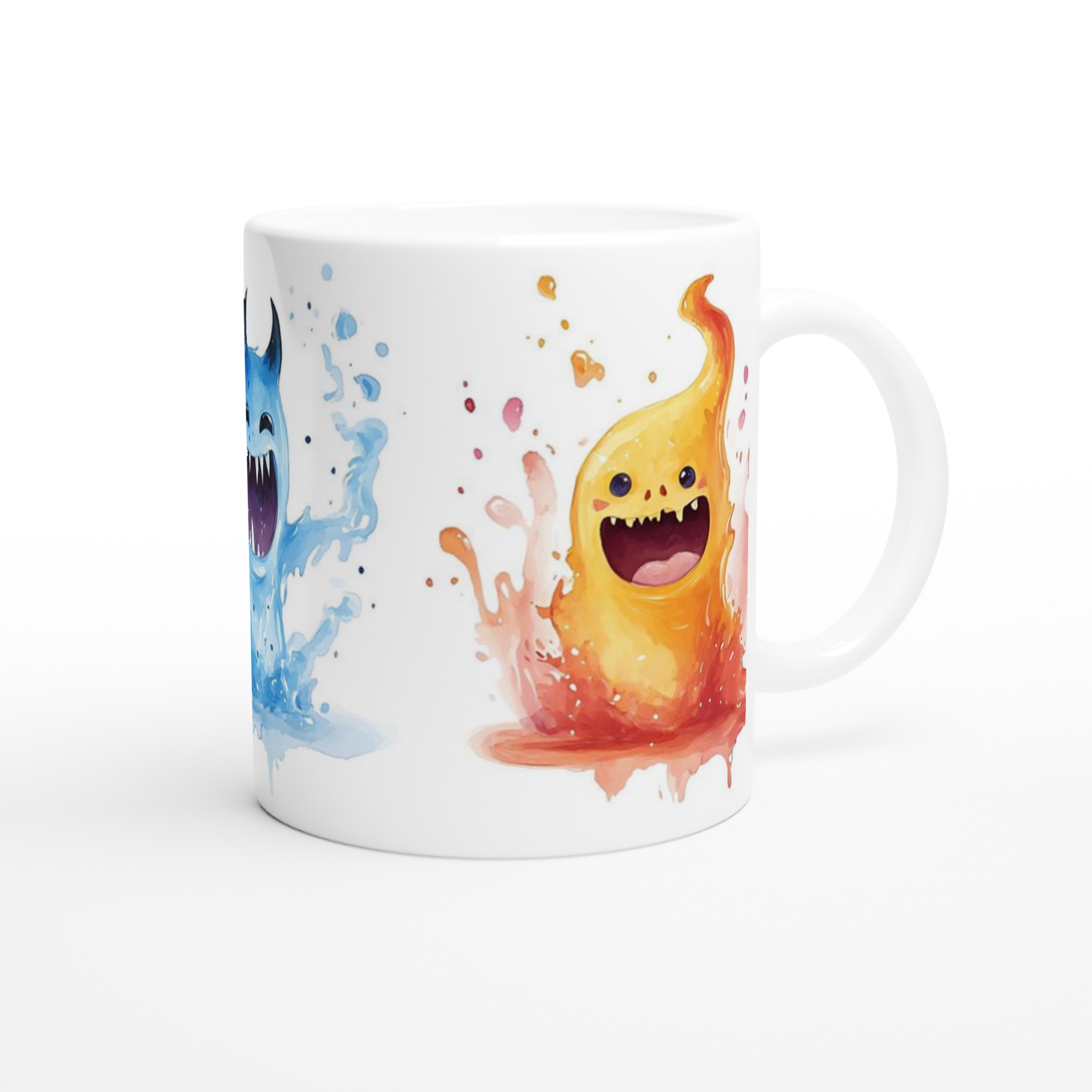 Lekfulla Monster Mugg – Färgglad Akvarell Charm för Kaffe och Te i Flera Nyanser 9 1a6d23b6-179f-48a1-9091-b7205575efaa