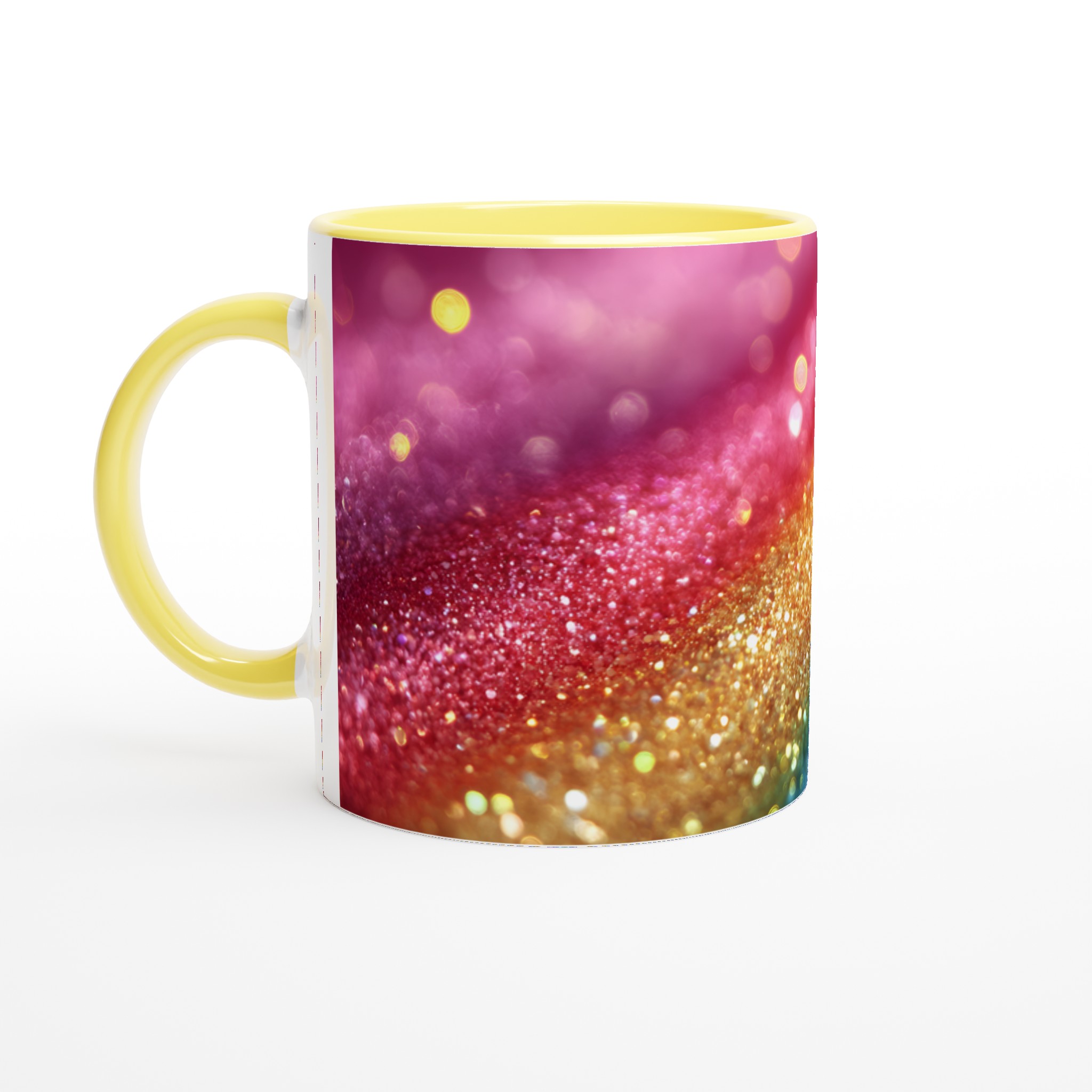 Glittrande Regnbågsfärgade 11oz Keramisk Mugg – Lysande Design i Ditt Val av 7 Färger 3 1a8933a2-bb1d-471c-8dca-e6aa1baeada5
