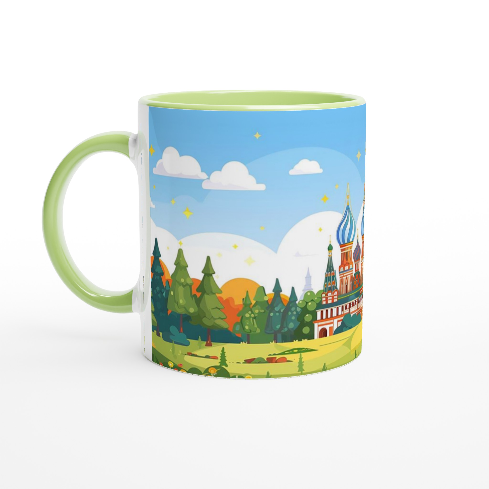 Moscow's St. Basil's Cathedral Mug – Vibrant Russia Landmark Art, Choose Your Color 7 1a8d988f-9c4c-4e0a-ada9-f06e68625246