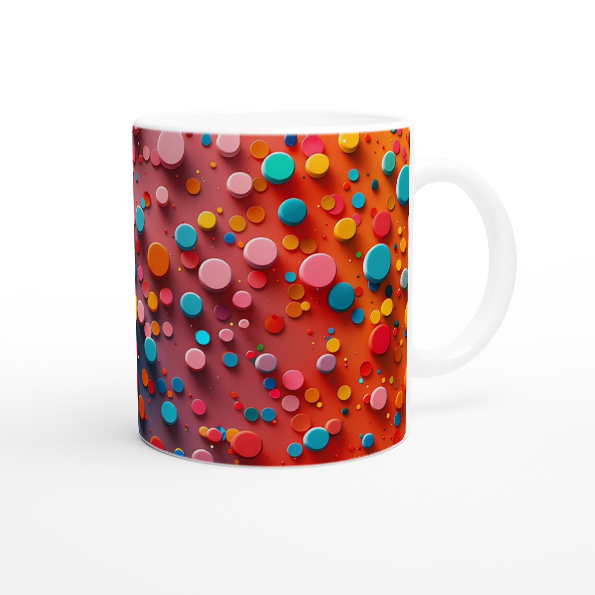 Färgglad Konfetti Mugg – 11oz Keramisk Kaffekopp för Färgstarka Dagar – Välj din Favoritfärg! 9 1acab171-0ead-4814-9249-15daff072eae