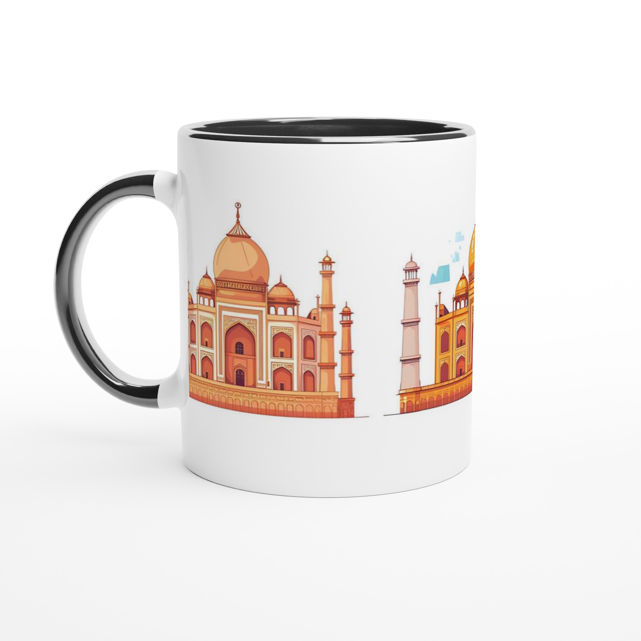 Taj Mahal Inspirerad Keramikmugg - Historisk Charm i Valfri Färg, 11oz 4 1ad61645-5361-4ff1-a8bf-eb41d7890a78