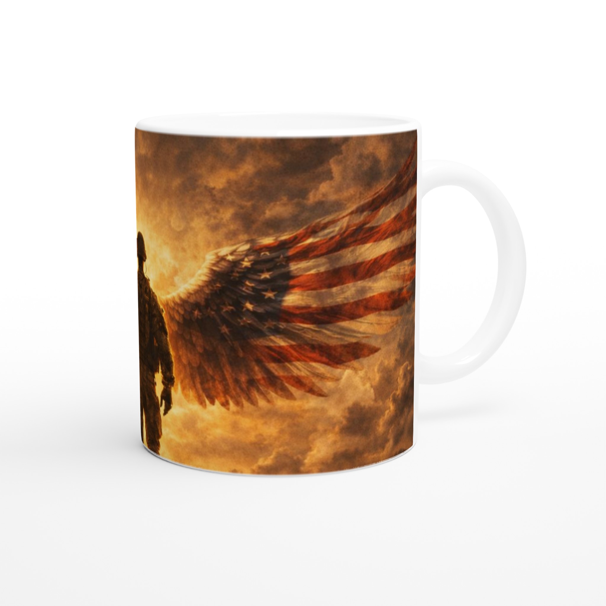 Vit 11oz keramisk mugg med patriotiskt ängelmotiv – välj din favoritfärg för kraftfull stilstilståndning 9 1adcca0f-258e-43ae-a4d7-a18f669605df