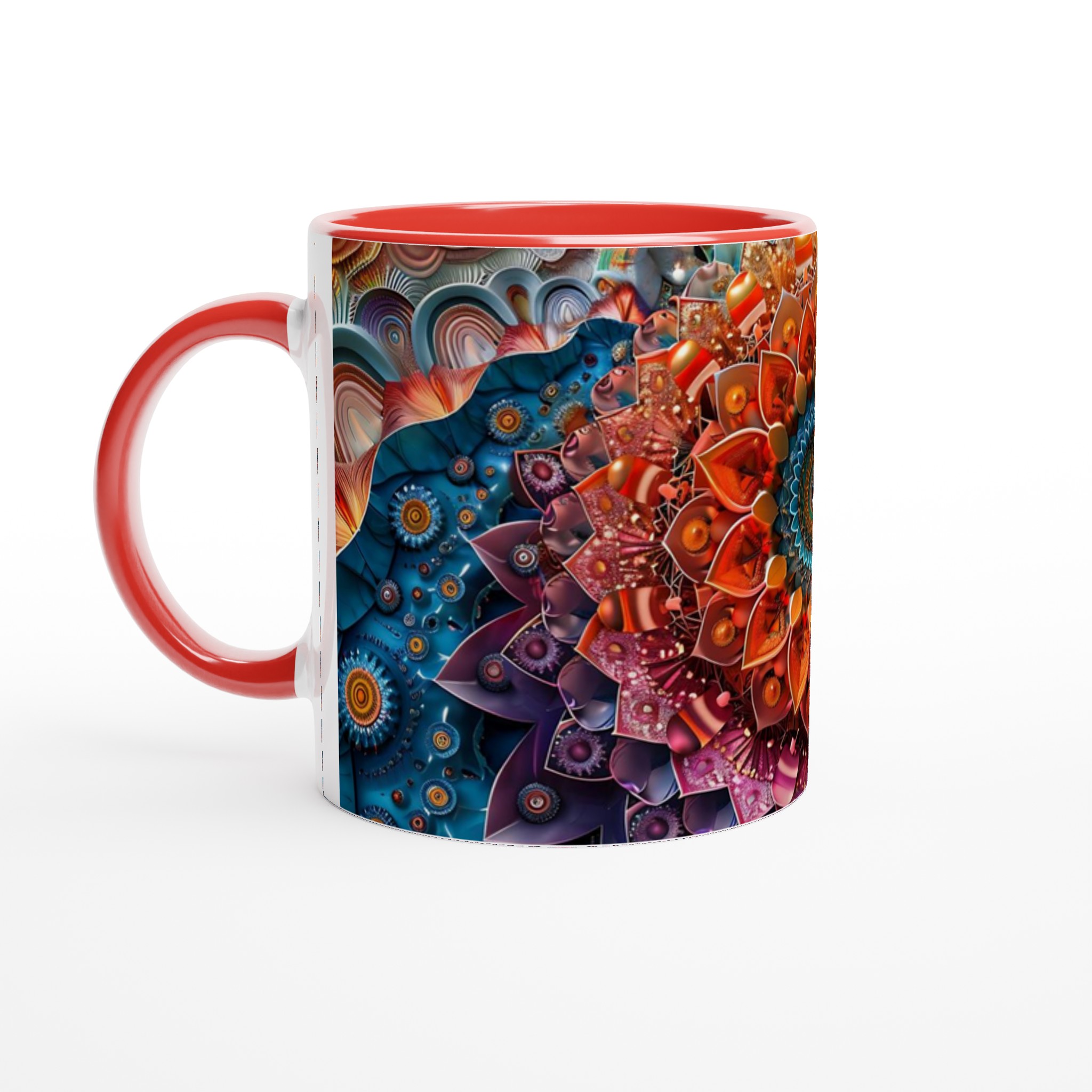 Abstrakt Mandala 11oz Keramisk Mugg – Konstfull Design i Levande Färger för Din Vardag 5 1b0e0f4c-a249-489e-9682-28083dfa2736