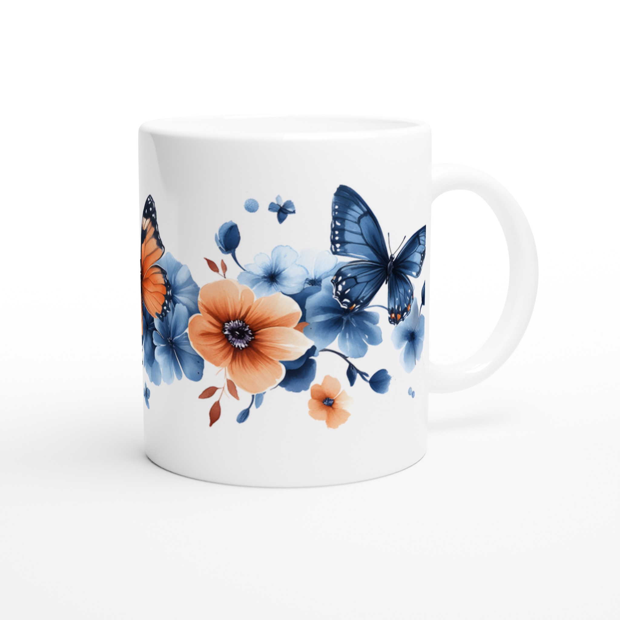 Fjärilsdrömmar: 11oz Keramisk Mugg med Akvarelldesign – Välj Din Färg! 9 1b19126b-15b6-43cf-8df8-457beb6a60cf