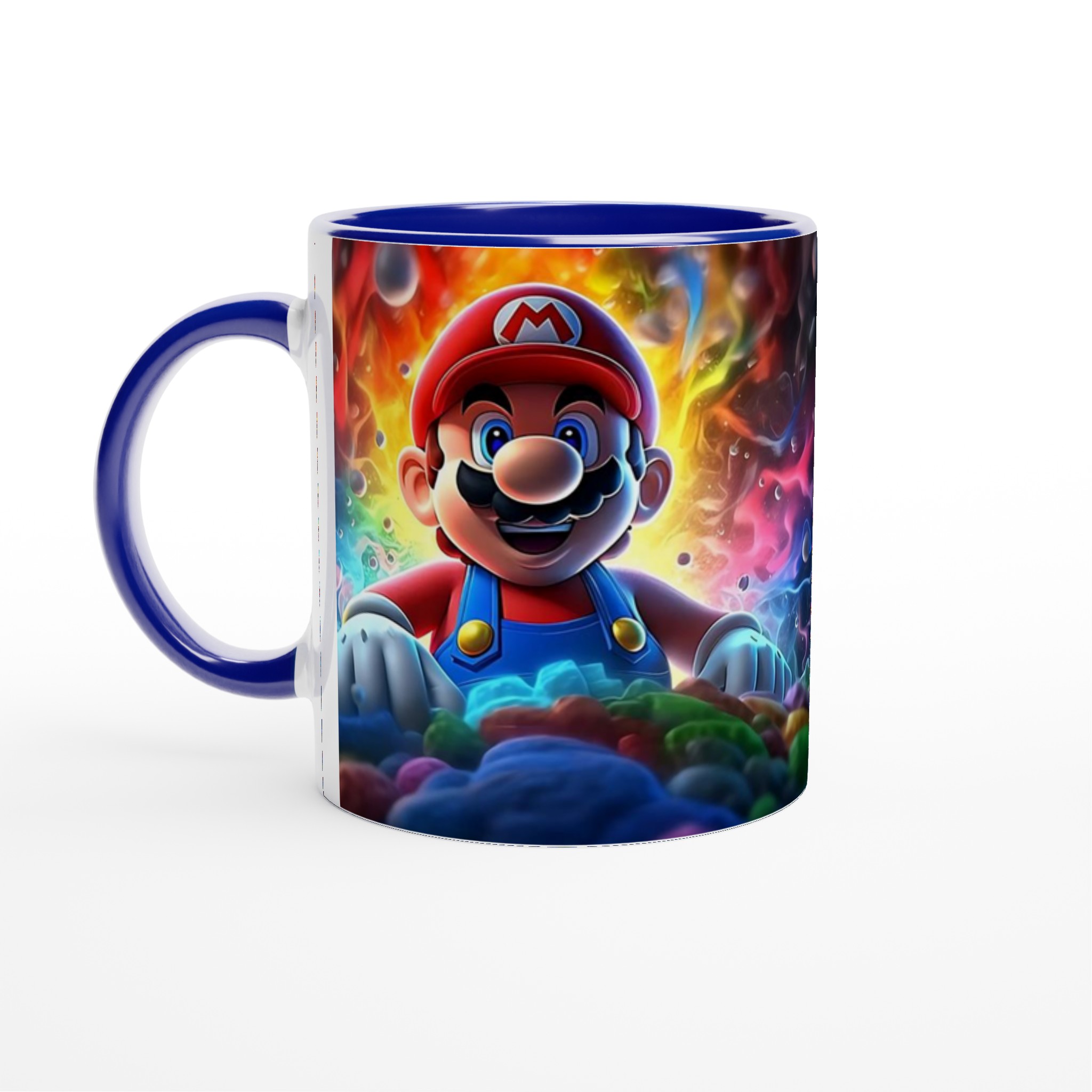 Vit 11oz keramisk mugg med färgstarkt spelande Mario-motiv – välj din keramikfärg för extra personlighet 2 1b65712d-d2f1-4d4d-ab43-27665afbb672