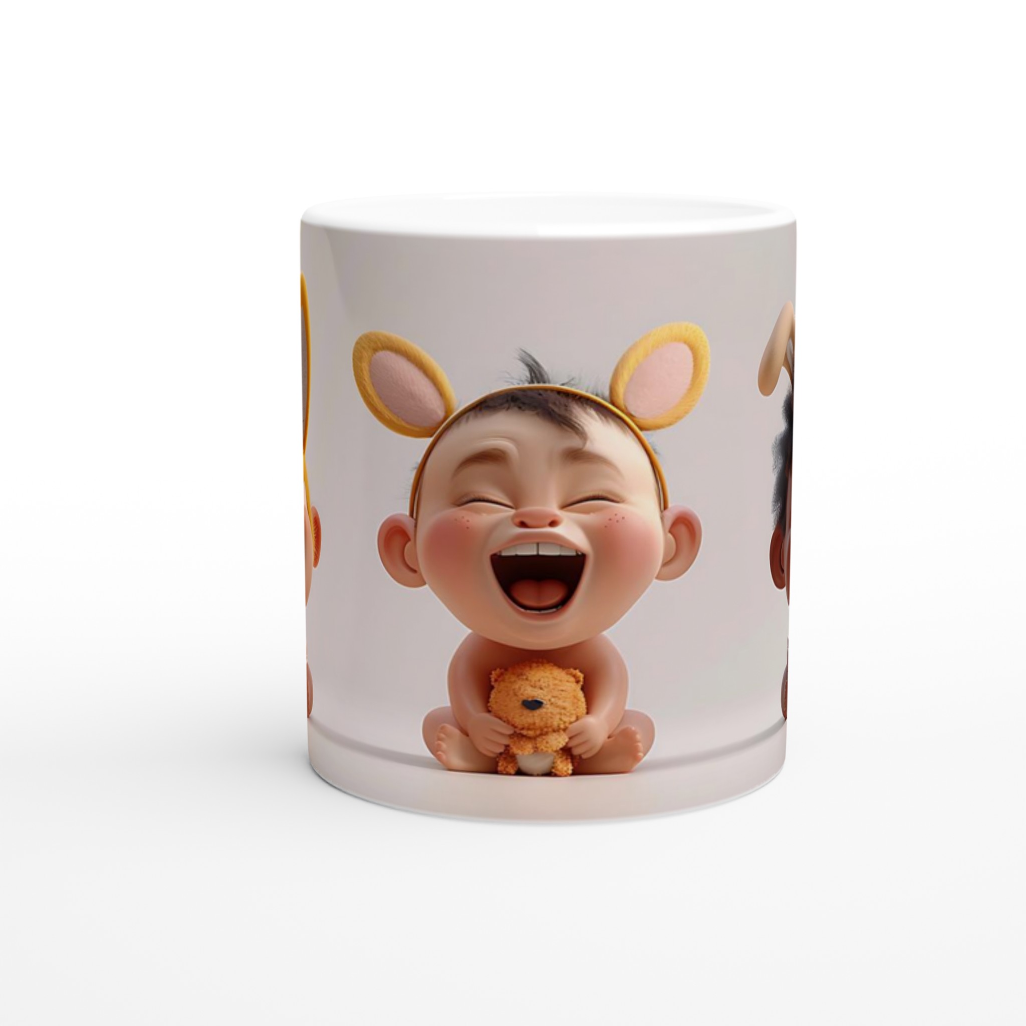 Skrattande Baby Bunny Mugg – Charmig Keramikmugg för Glädjefyllda Stunder, Finns i Sju Lekfulla Färger 8 1b8bd214-221f-4a72-a8c9-cbd6f5e40f05