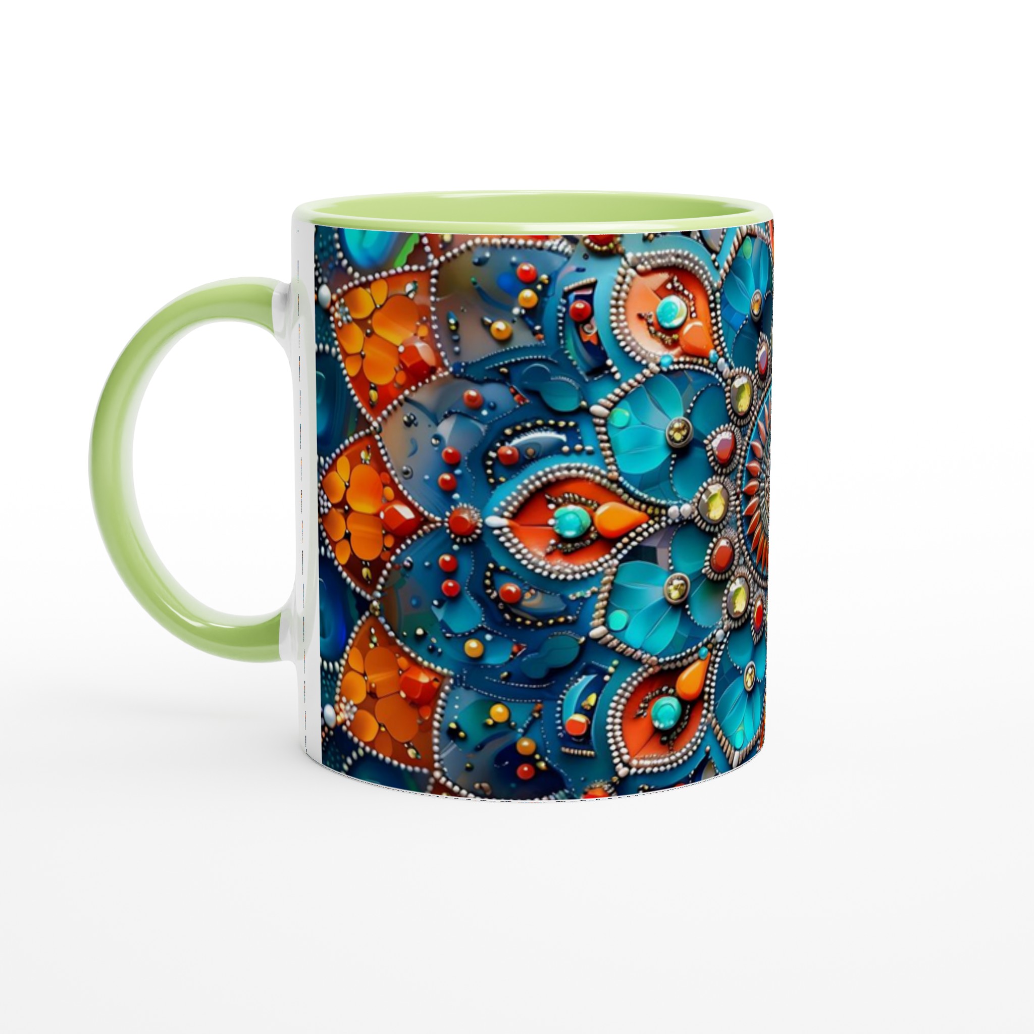 Mandala Keramikmugg 11oz – Levande Boho-Design i Flera Färger 7 1bbdbe56-242c-40ab-b95c-f9c39f7d9d02