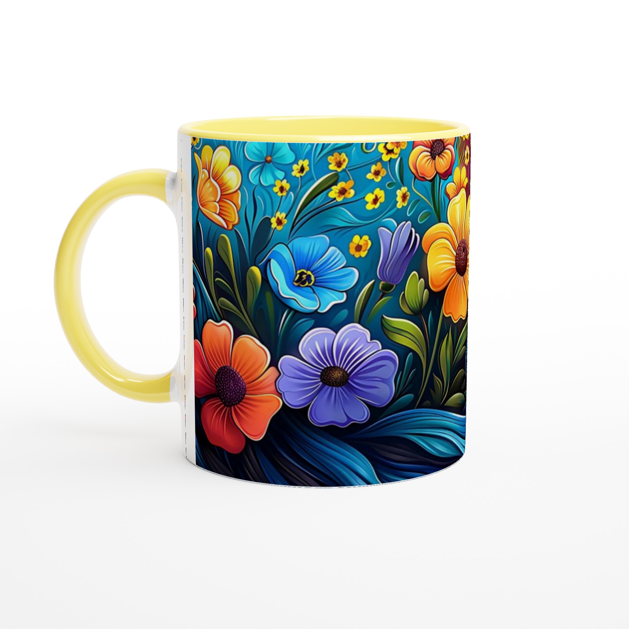 Blomstrande Keramisk Mugg 11oz – Välj bland 7 Livfulla Färger för Din Perfekta Kaffestund 3 1c32c80f-79d6-483d-a2e4-41077cc185a0