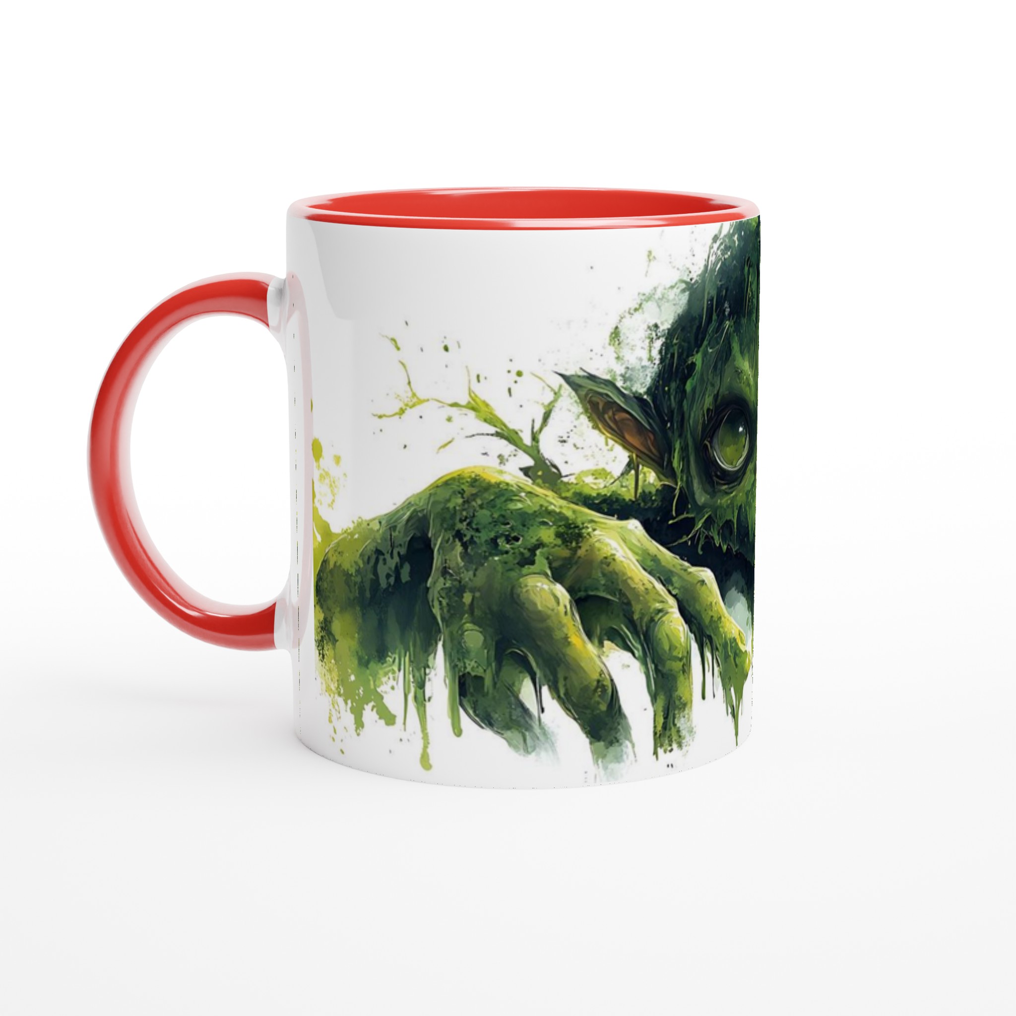 Mysterisk Grön Varelse Mugg - Unik Keramisk Mugg med Akvarell Yoda-inspirerad Design, Välj din färg! 5 1c602216-c7c9-4b45-99b9-da3e21cee5a6