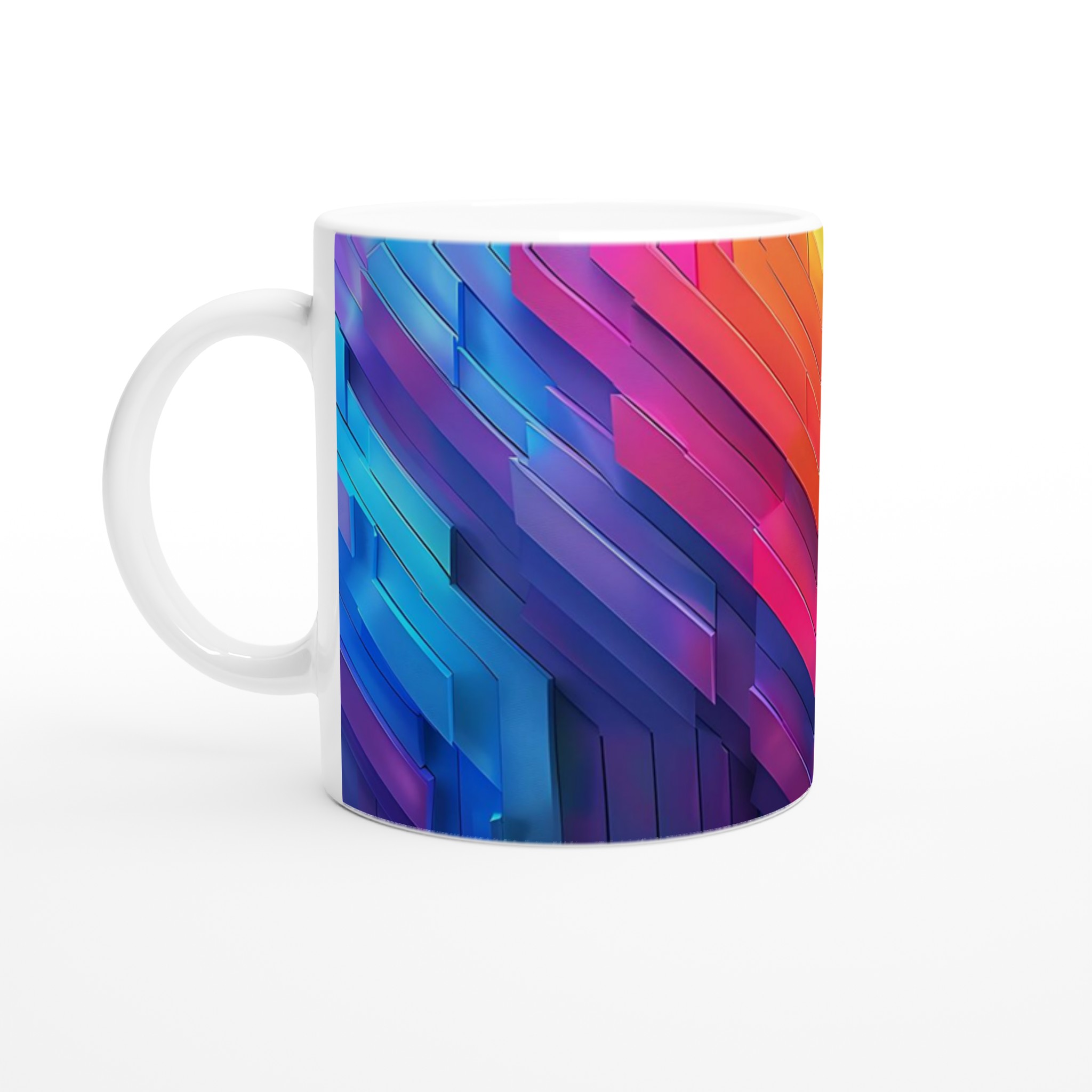 Abstrakt Chevron Mugg - Färgsprakande 11oz Keramikmugg för Modern Stil i Valfri Färg 1 1ce512d6-c474-41ee-bc8e-c59634a82313