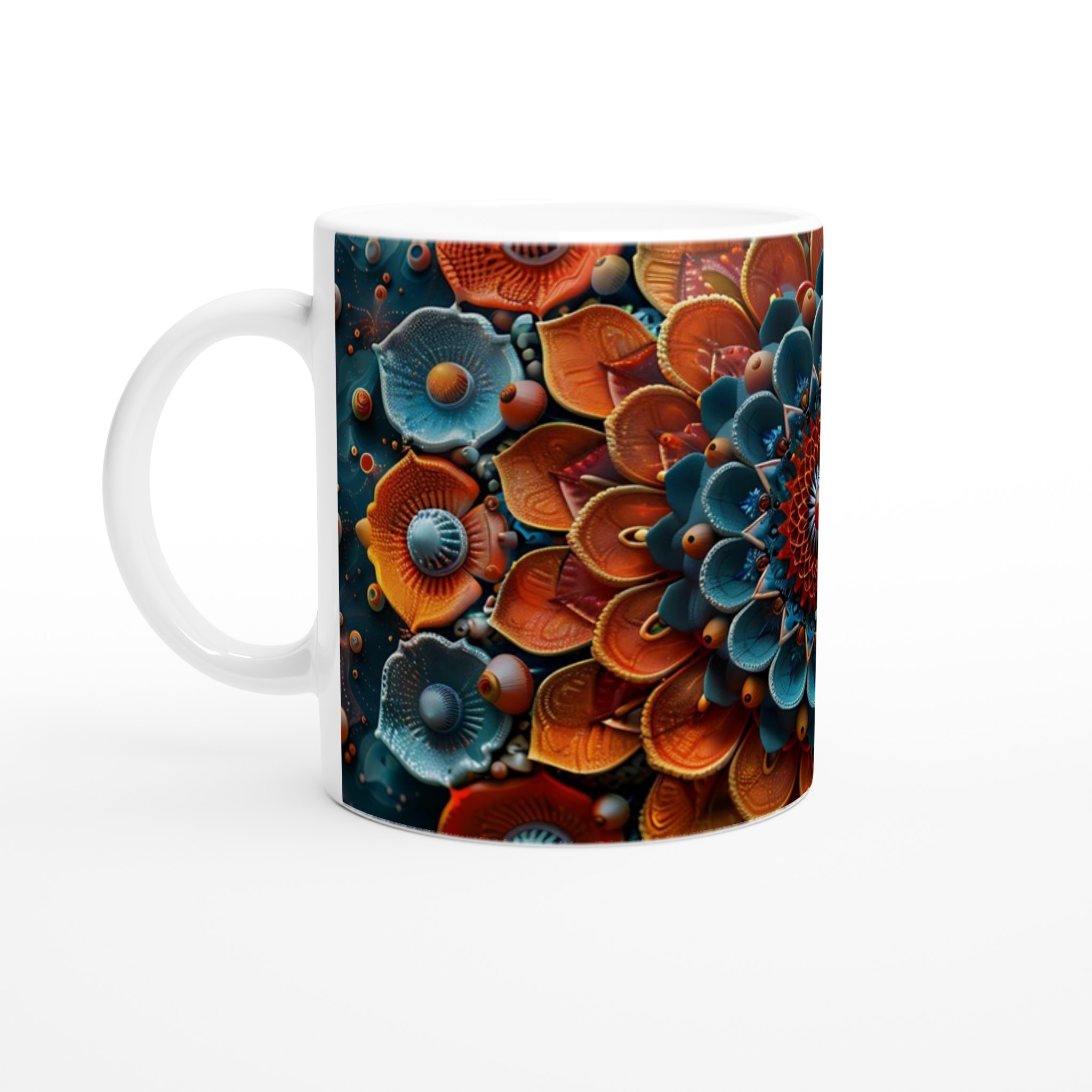 Mångfärgad Mandala Keramikmugg - 11oz Premium Kaffekopp i ditt val av sju livfulla färger 1 1cf6d0d6-58ad-4573-8908-0c059ef494d3
