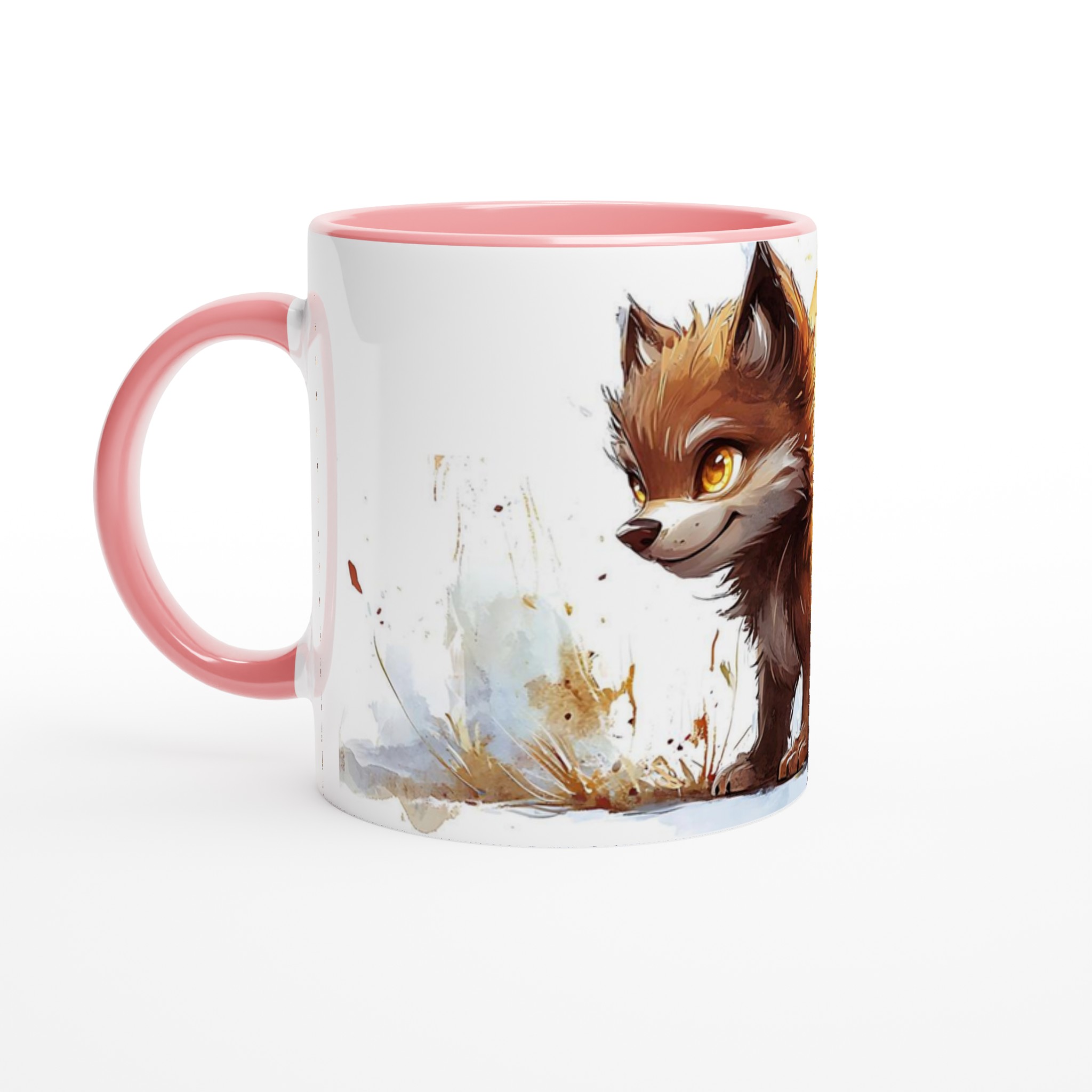 Söt Räv Akvarell Mugg - 11oz Keramisk Kaffemugg i Din Favoritfärg 6 1cf83683-1f4c-4d58-b61b-46dc7e556a21