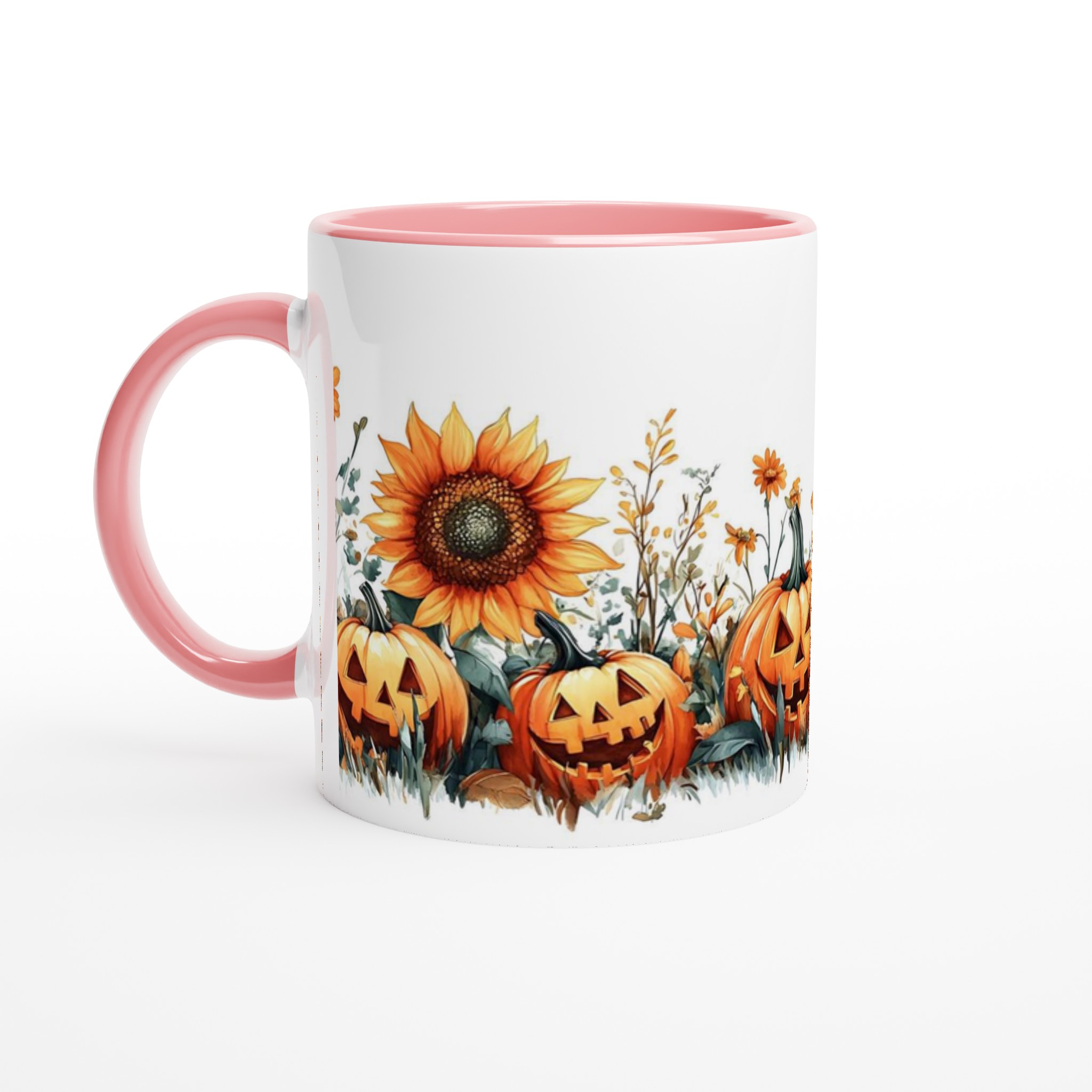 Mysig Halloween Mugg – Pumpor & Solrosor i Vattenfärg | Välj din favoritfärg! 6 1d398216-30f3-4464-b98c-95f2b29964f7