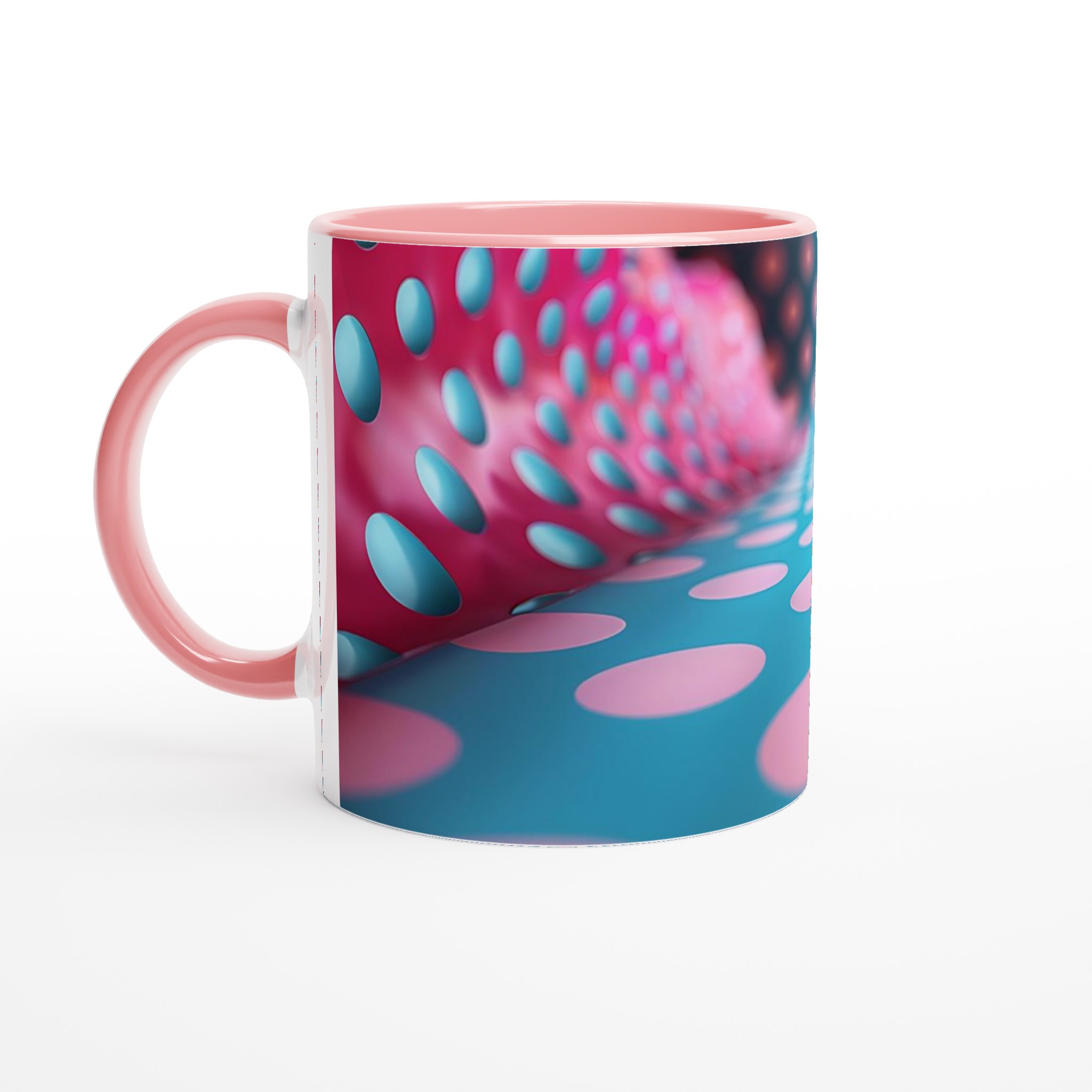 Abstrakt Mugg i Pop Art-stil – 11oz Keramisk Kaffemugg med Lekfulla Prickar, Finns i Flera Klara Färger 6 1d8afe67-bfb9-4c46-8240-6678a250320c