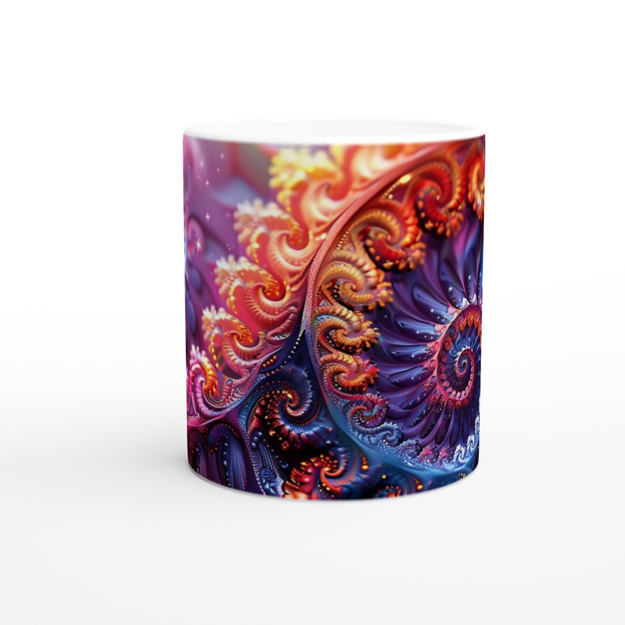 Abstrakt Spiral Keramikmugg - 11oz Färgexplosion för Din Kaffe- eller Testund 8 1d8b8f33-45bb-4fb2-8aa4-12acf080733e